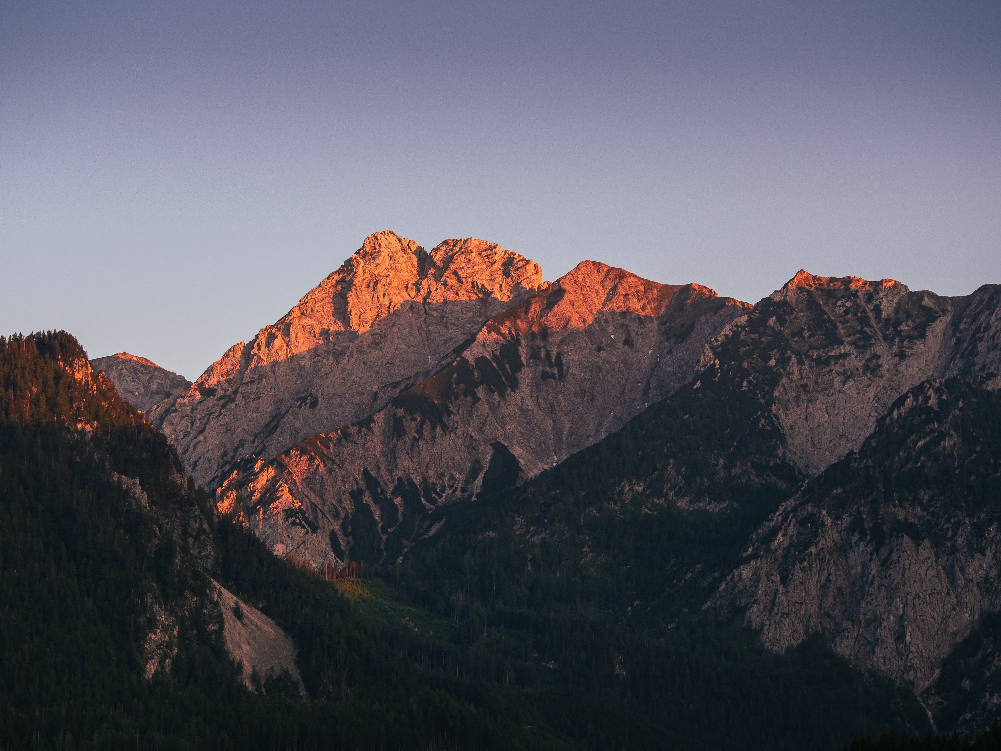 alps,mountains,light,sunset,rocks,austria,view,summer, Slavomír Gajdoš