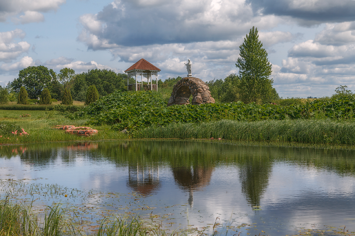 лето, небо, озеро, природа, Liliya Semenova