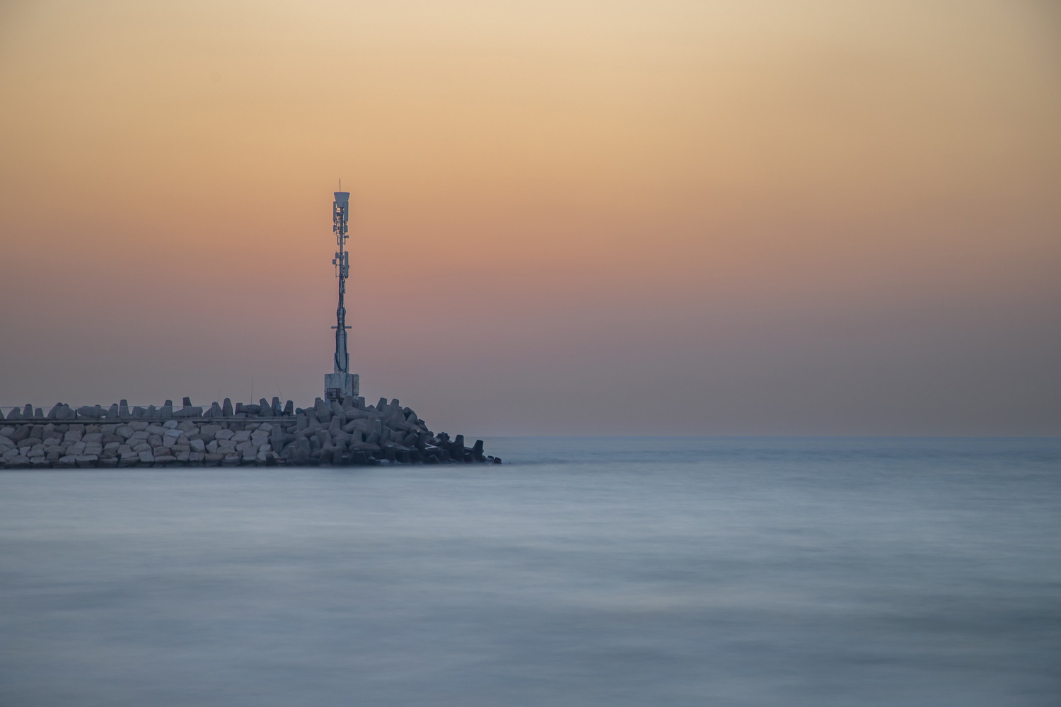 sea, seascape, sunset, landscape, beach, marina, rocks, Nikolay Tatarchuk