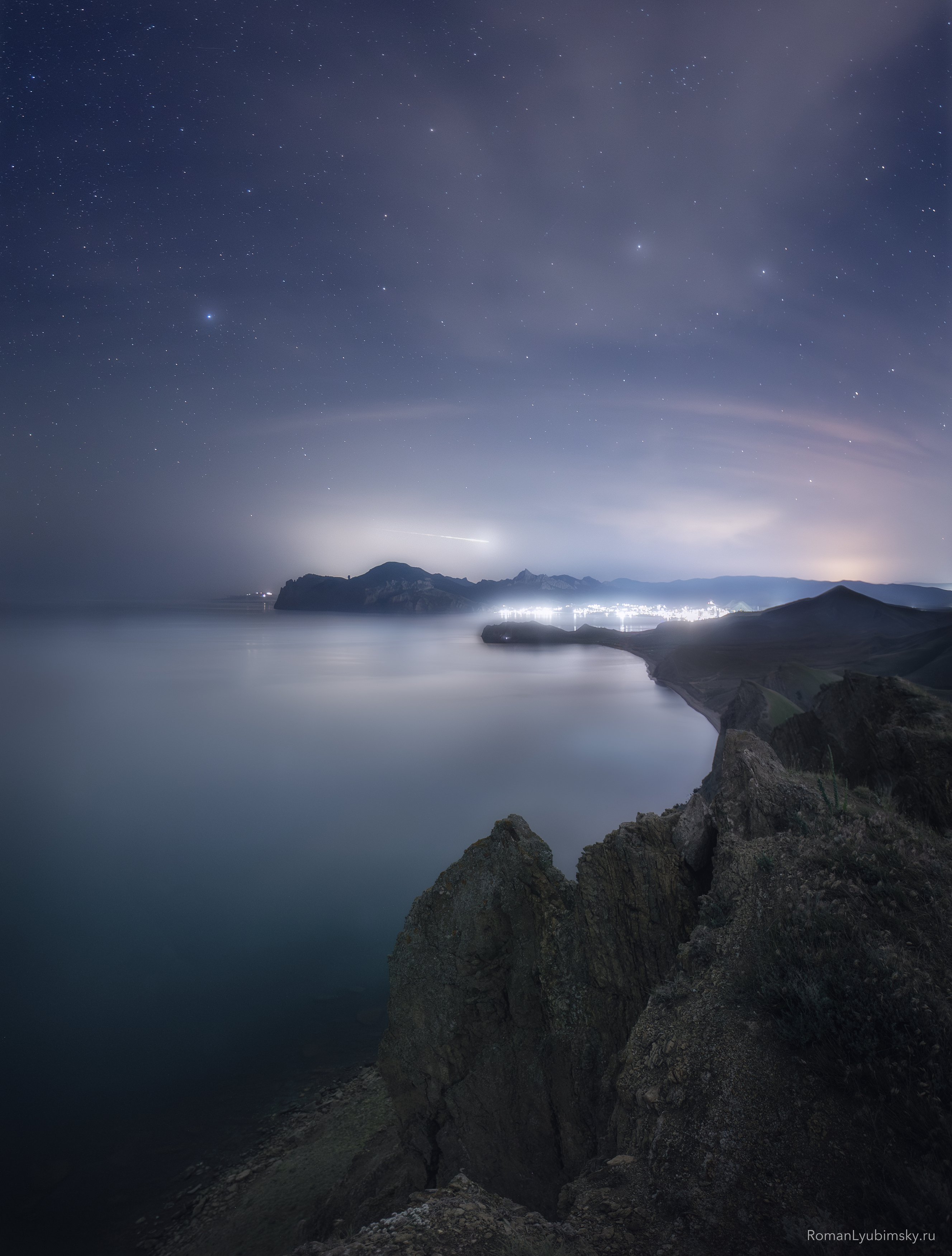 крым, ночь, коктебель, кара-даг, астропейзаж, море, горы, фототуры, роман любимский, Любимский Роман