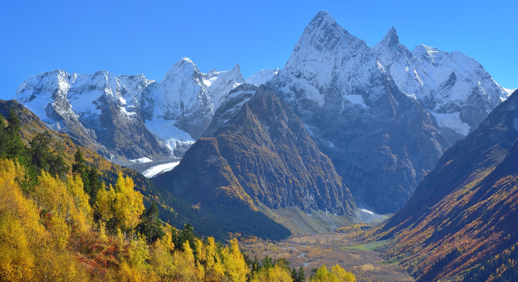 горы осень кавказ, Александр Жарников