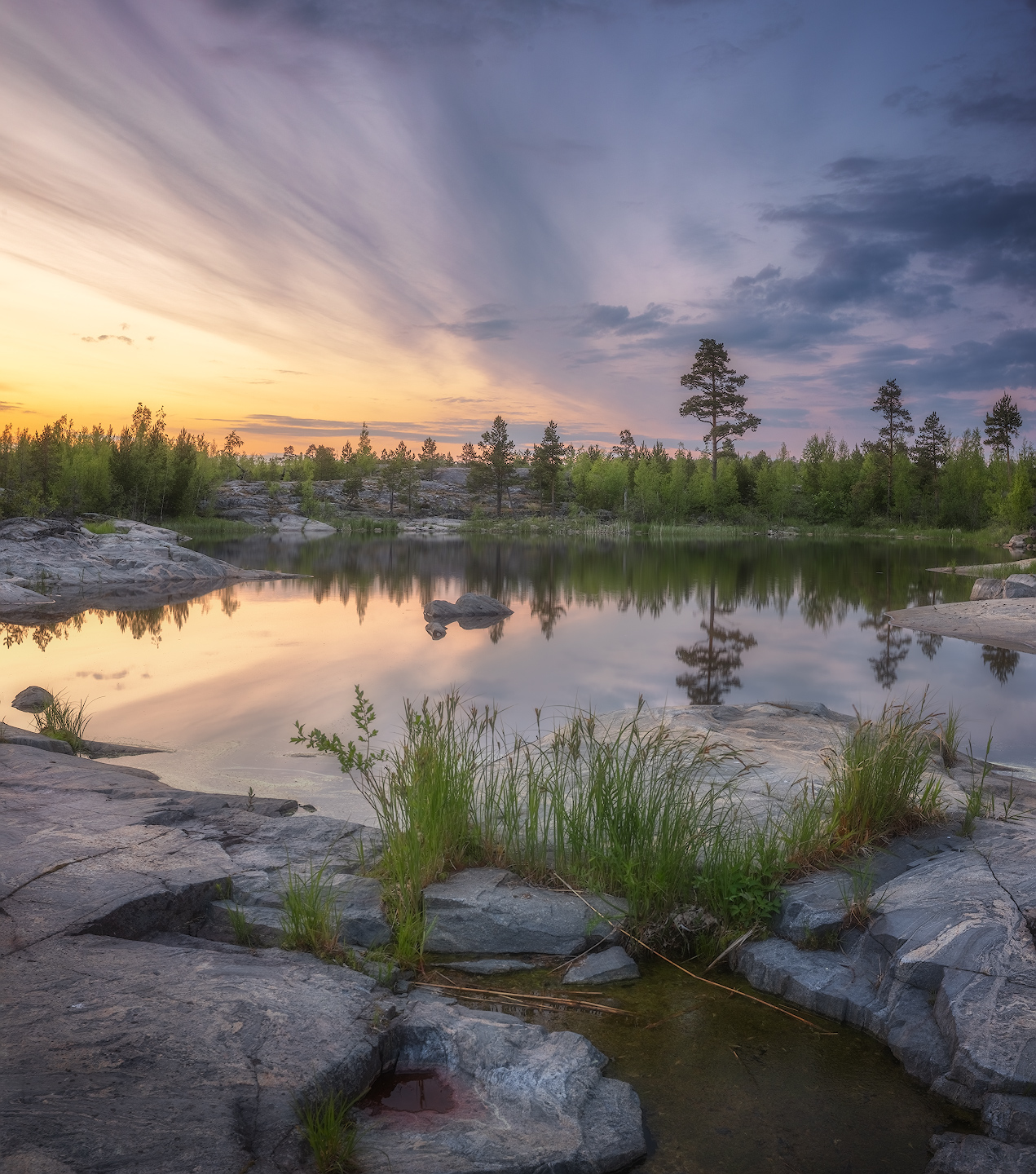 карелия, ладога, шхеры, закат, лето, Марголин Алексей