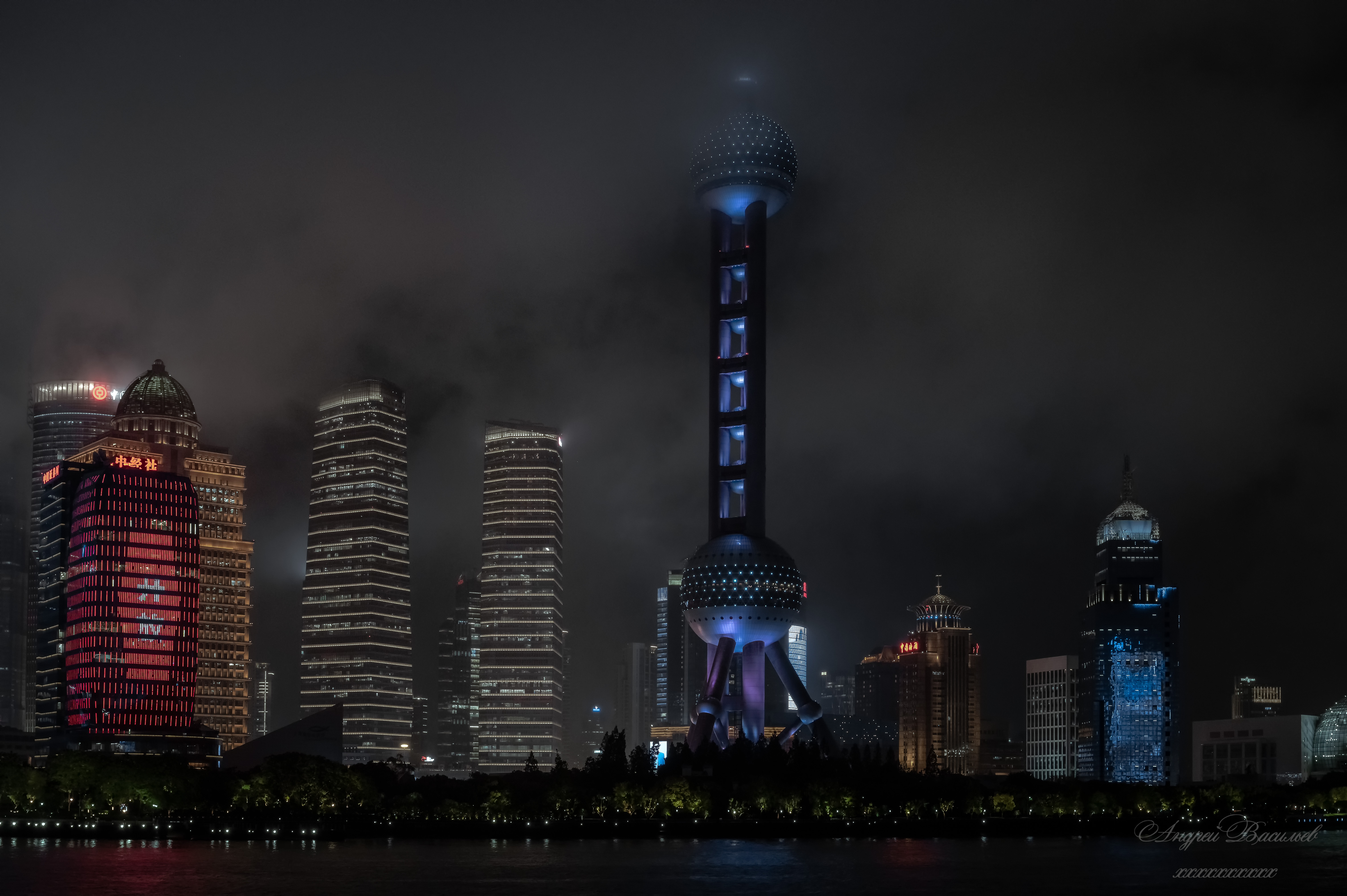 архитектура, городской пейзаж, Шанхай, Китай, набережная Бунд., Васильев Андрей