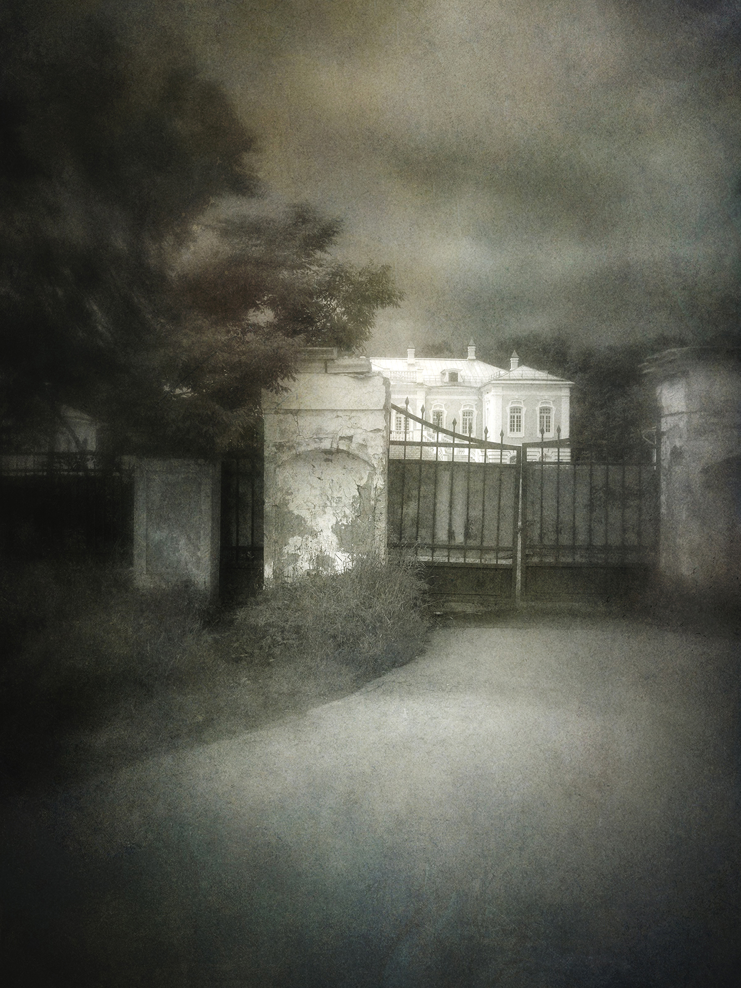 чб, архитектура, усадьба, Сергей Кот