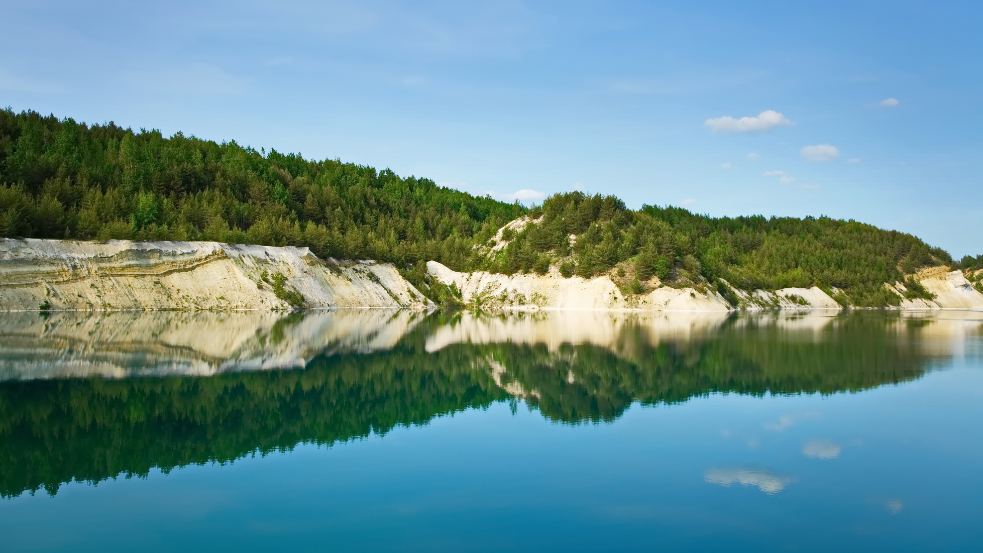 меловые карьеры, волковыск, беларусь, отражение, Виктор Гурков