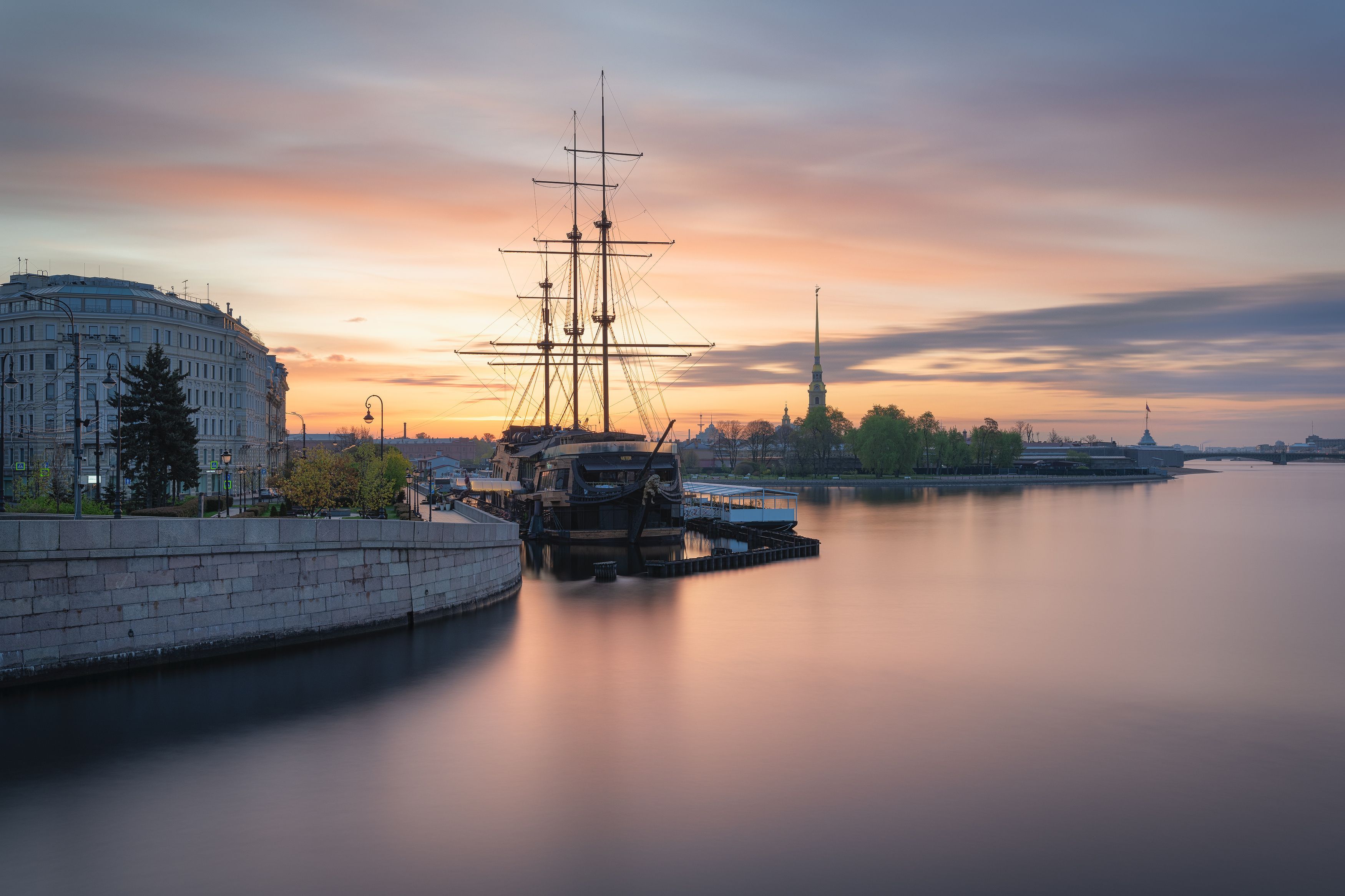 санкт-петербург , питер , спб , летучий голландец , рассвет , нева, Черкасов Александр