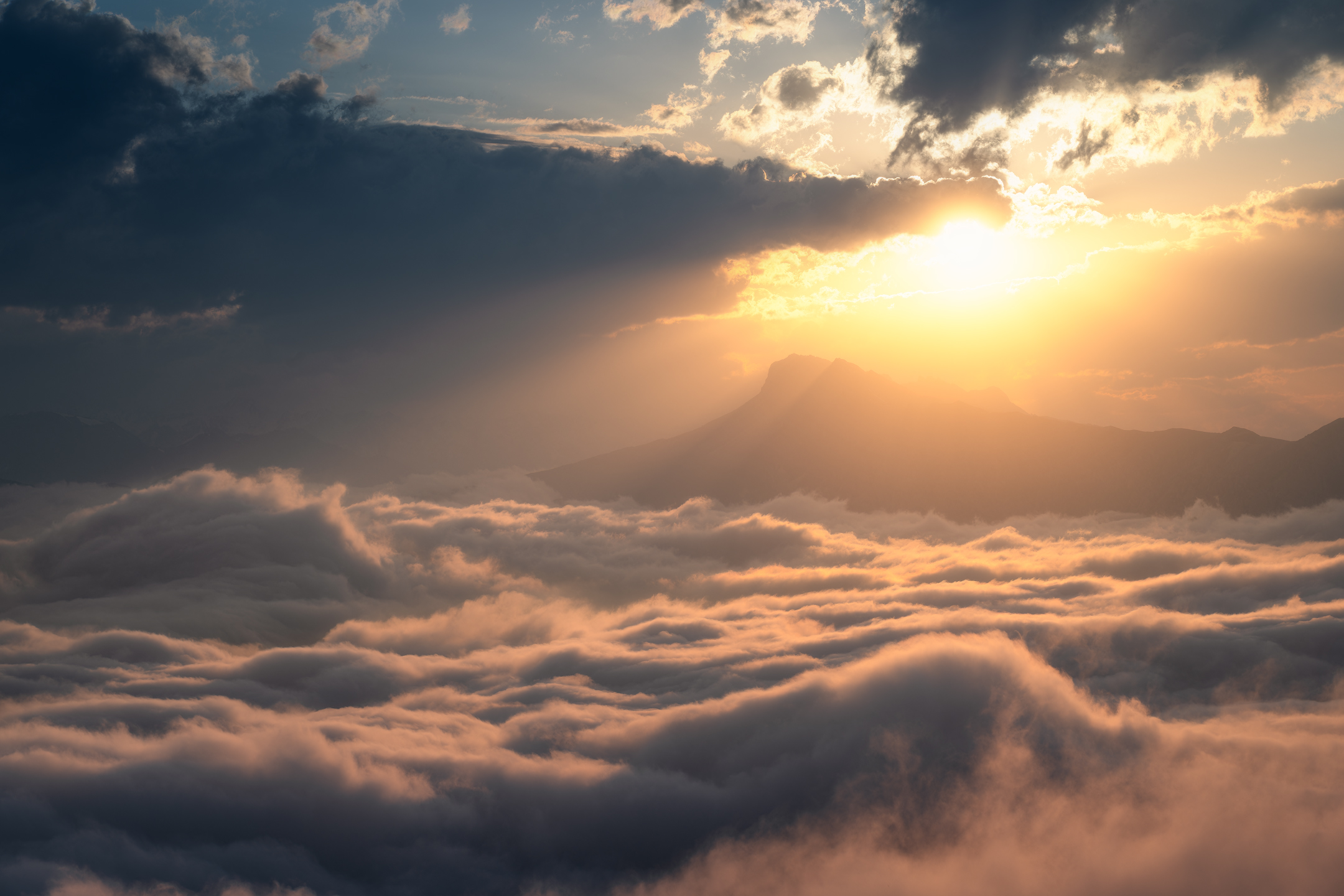 осетия, горы, рассвет, пейзаж, Виталий Левыкин