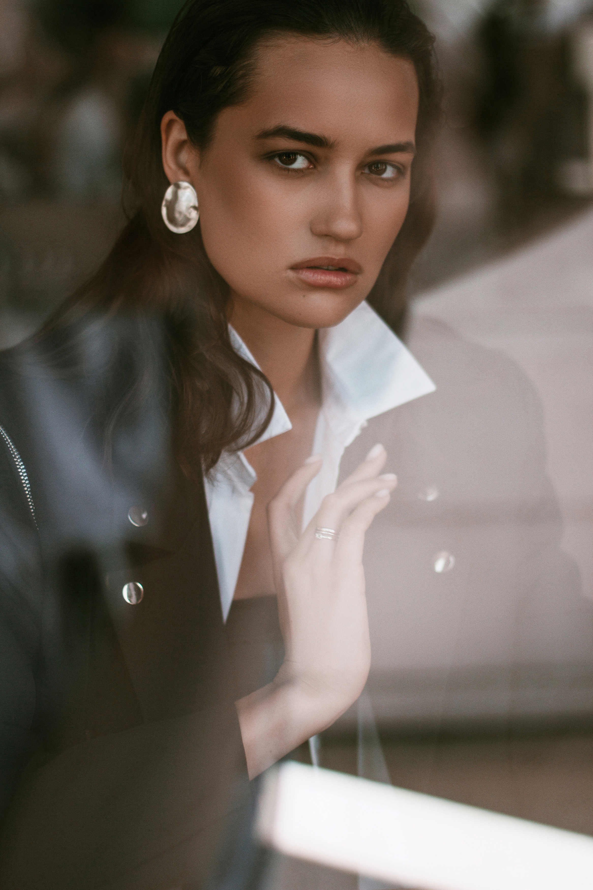 в кофейне,женский портрет, Ажакина Ольга