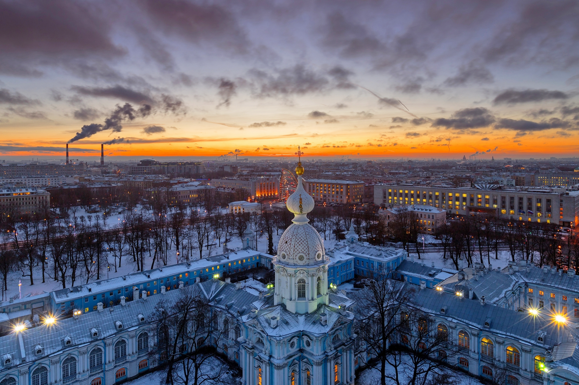 город архитектура вид сверху река мост собор вечер, Тамара
