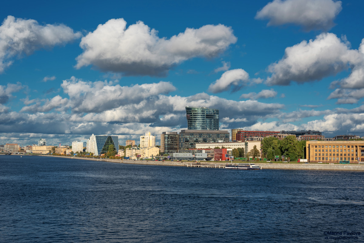 город, архитектура, санкт-петербург, река нева, малоохтинская набережная, деловой комплекс \\\"санкт-петербург плаза\\\", бизнес-центр “eightedges” (восемь граней), Павлова Марина
