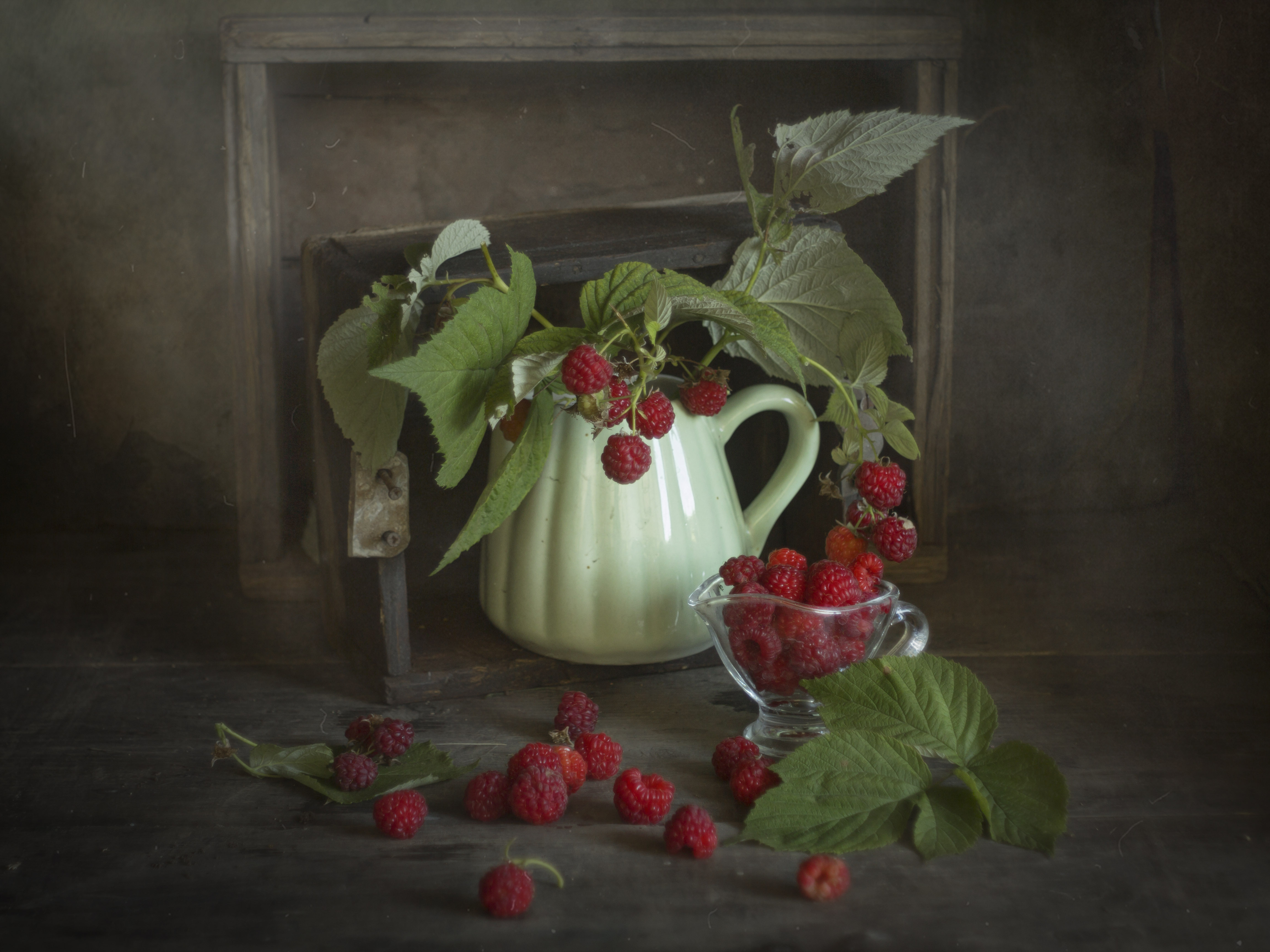 кувшин, малина,ягоды, Зимина Лионелла