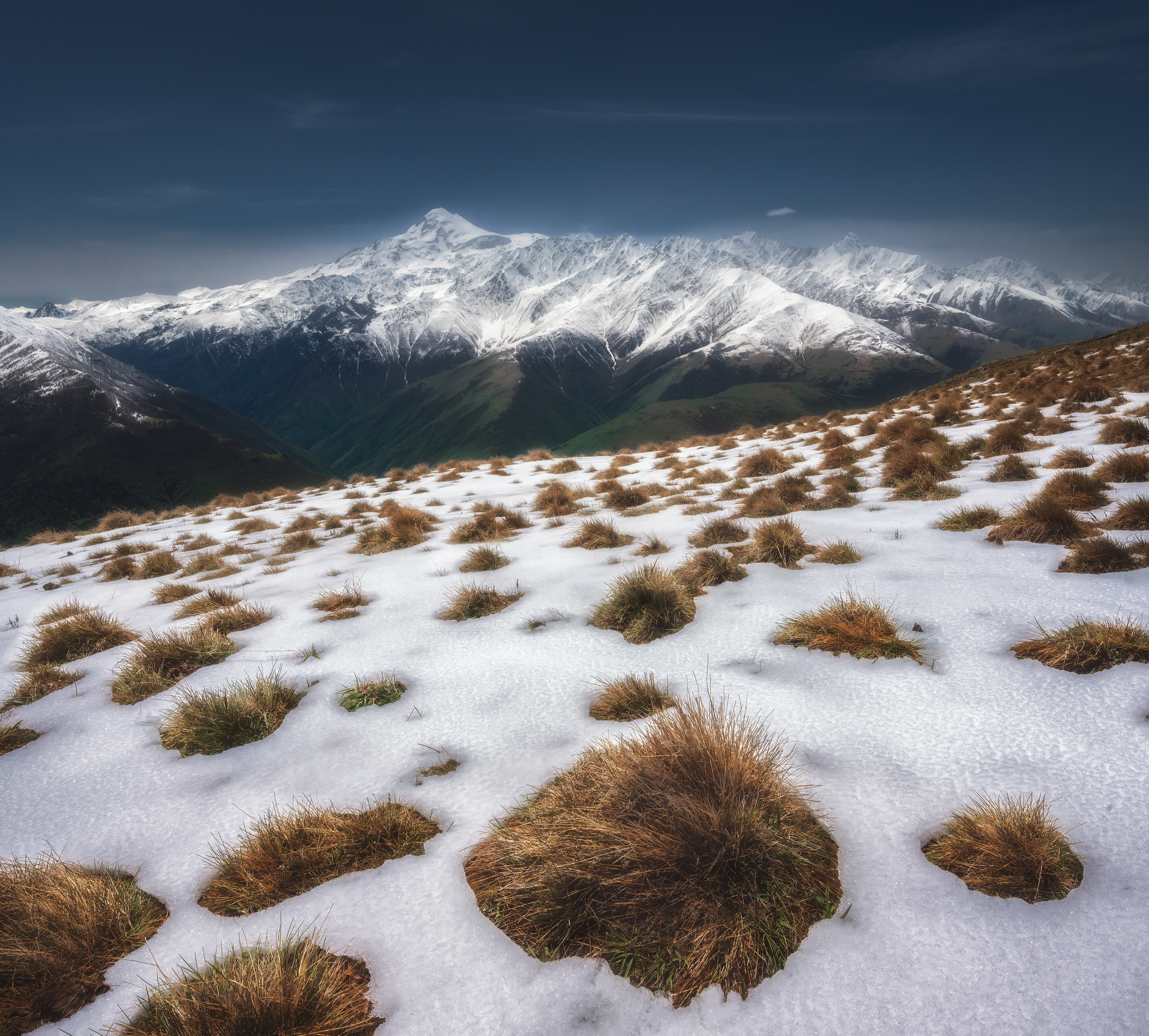 ингушетия, казбек, снег, горы, Nargiza Kakharova