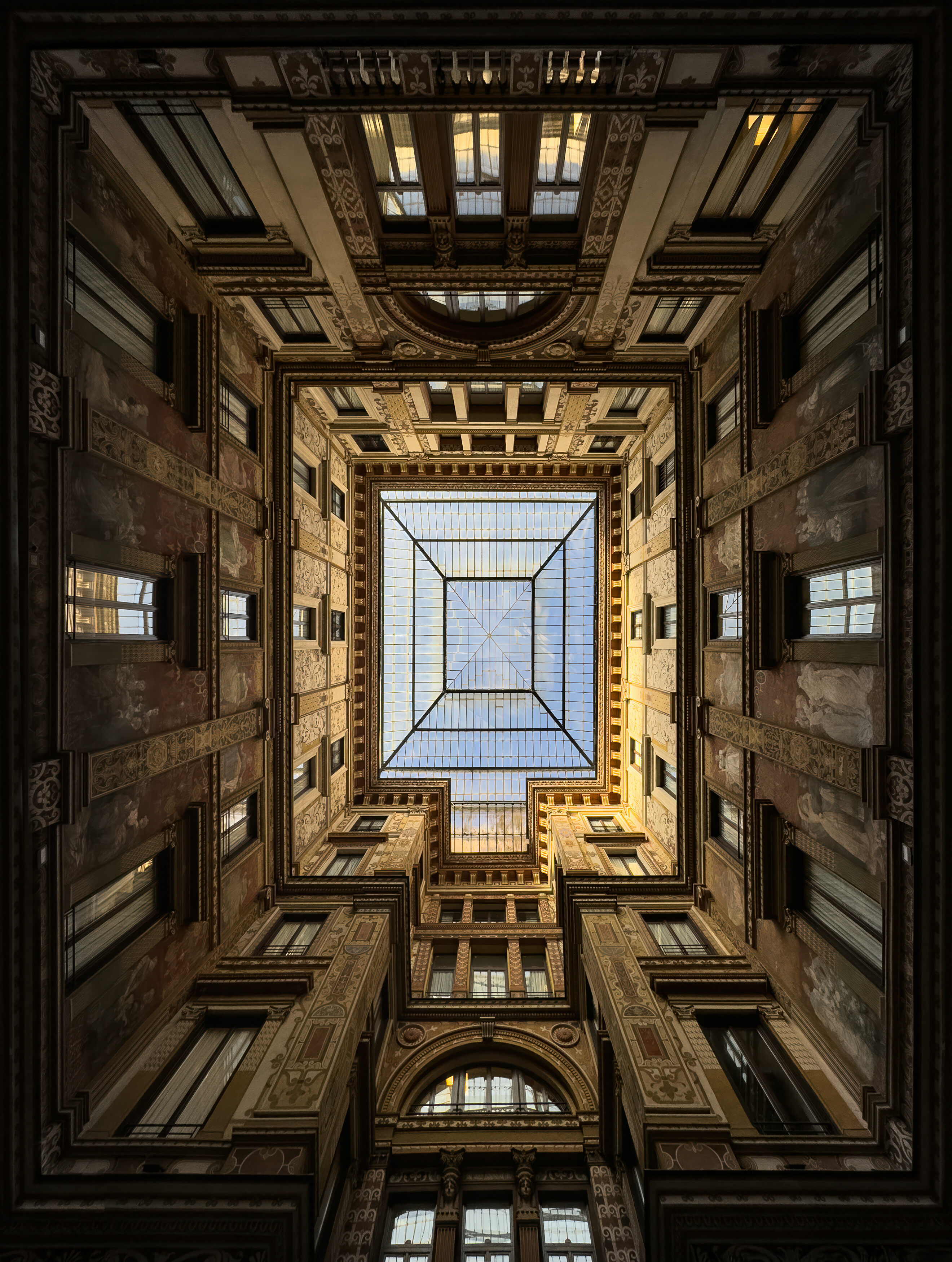#Ceiling #Molding #Symmetry #Glass #Classical architecture #Daylighting #Design #Baptistery, Shpek Andrey