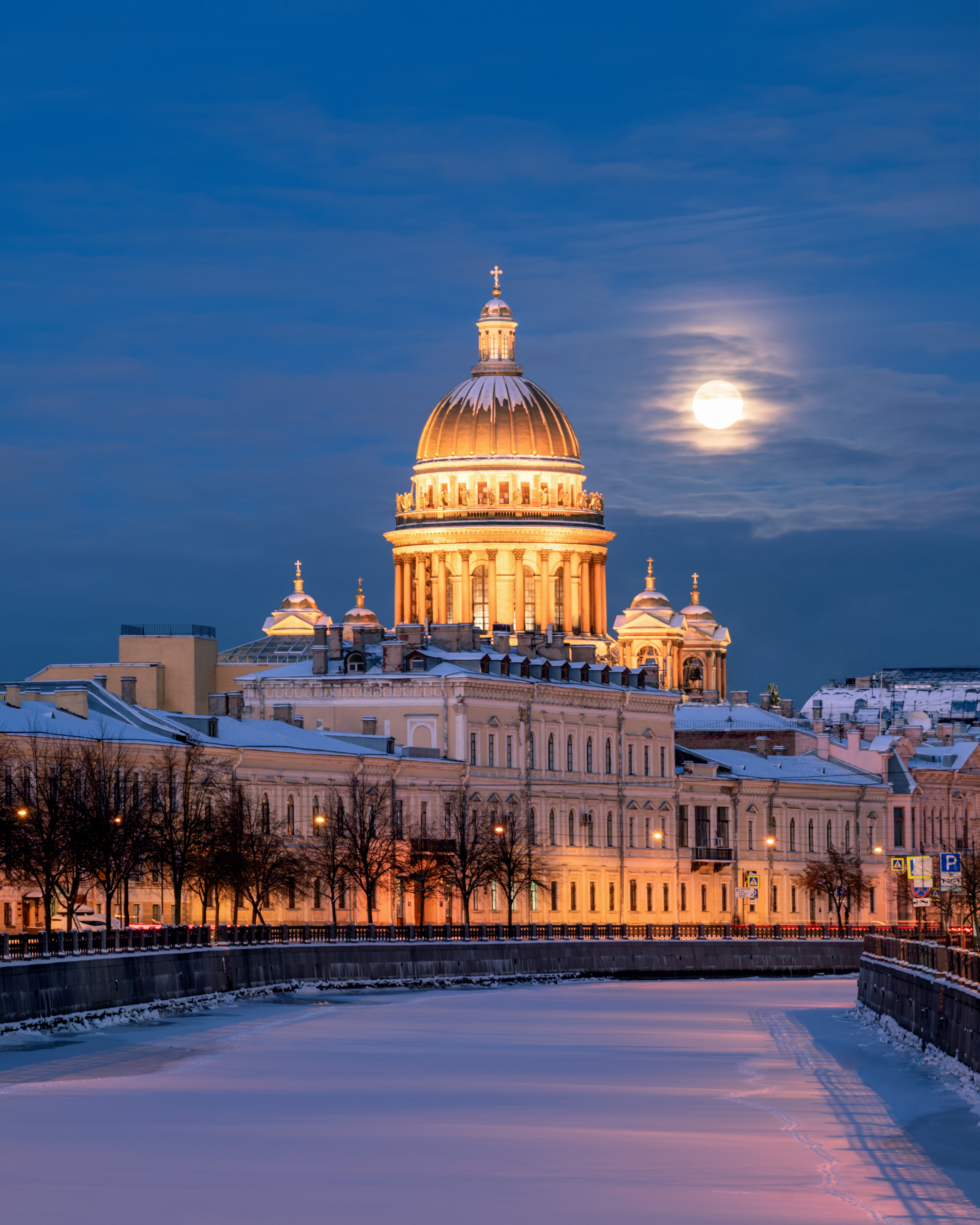 исаакиевский собор, полнолуние, Сергей Газизов
