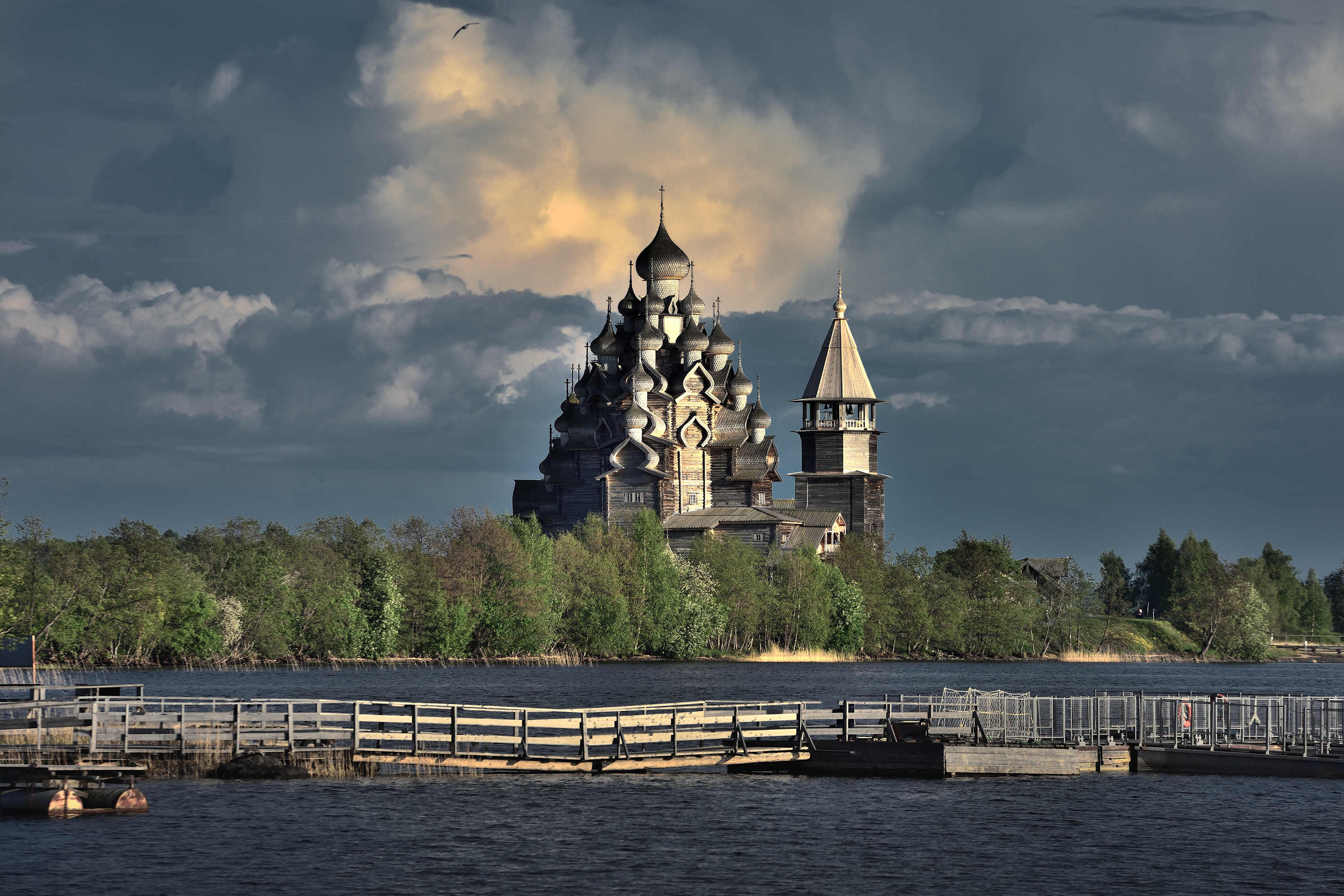 кижи, карелия, пейзаж, небо, Алексей Никонов