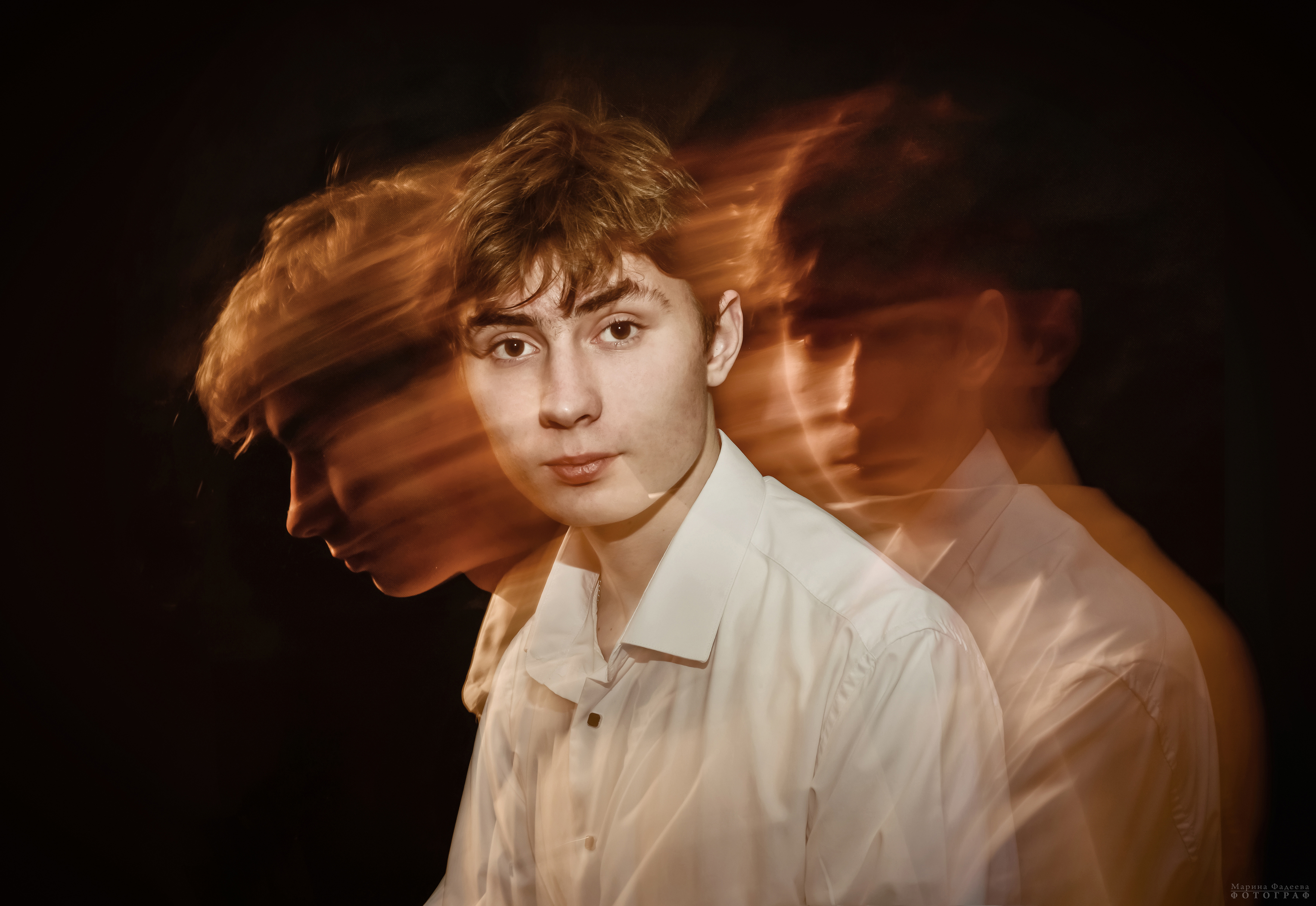 портрет, юноша, свет, тень, Фадеева Марина
