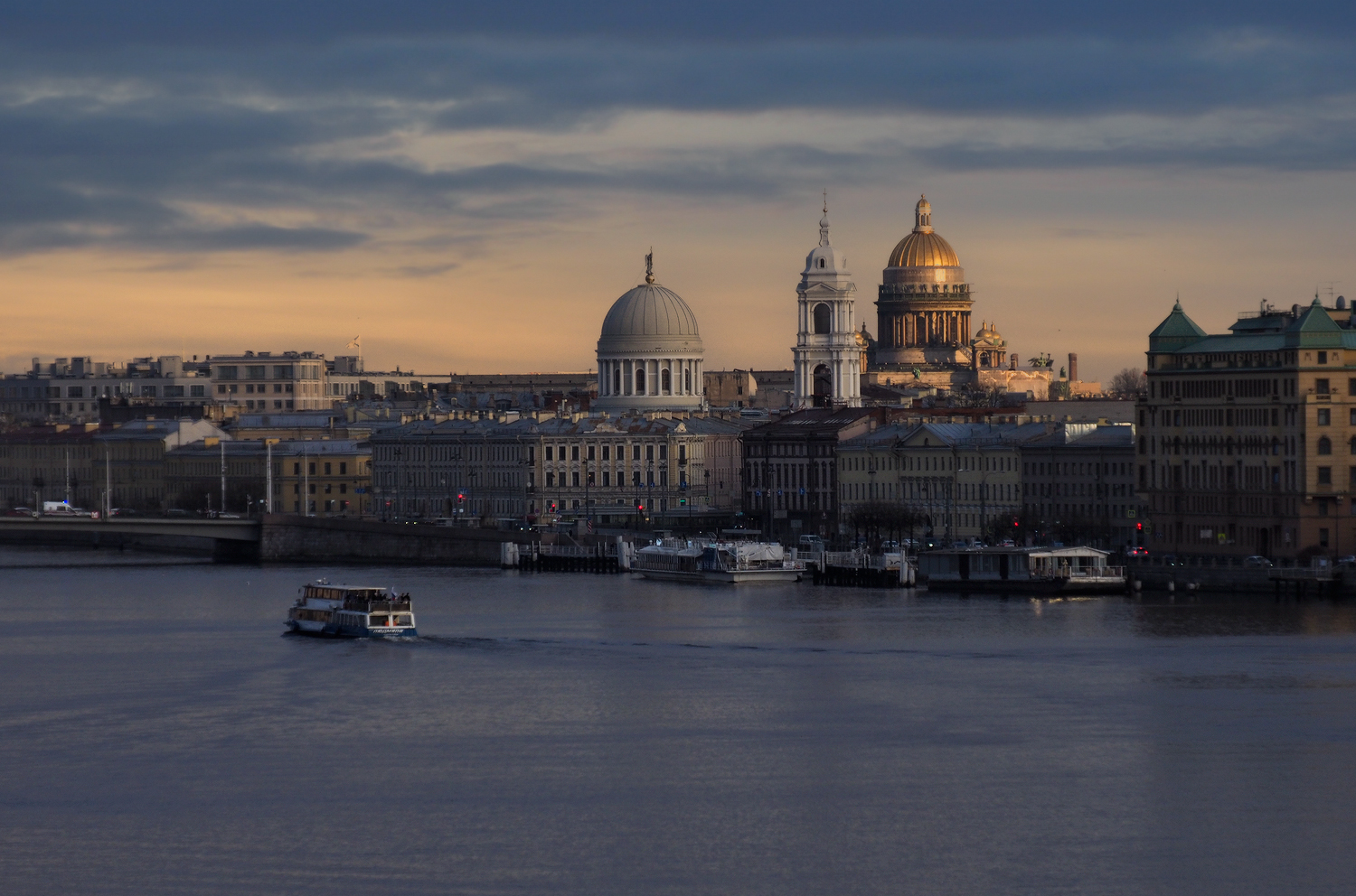 санкт-петербург, петербург, нева, мост бетанкура, исаакиевский собор, екатерининская церковь, вид с моста бетанкура, Галина Хвостенко