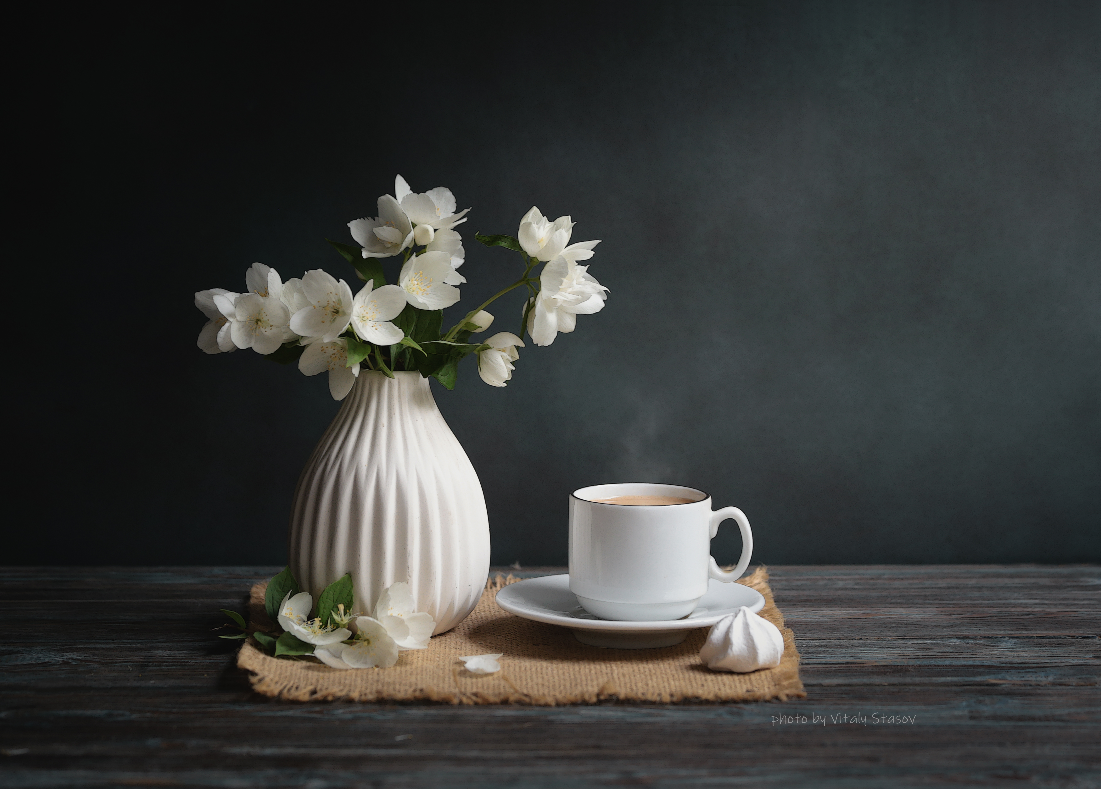 чубушник, цветы, кофе, натюрморт, напиток, аромат, вкусно, flowers, coffee, still life, drink, aroma, delicious, bouquet , flowers, Стасов Виталий