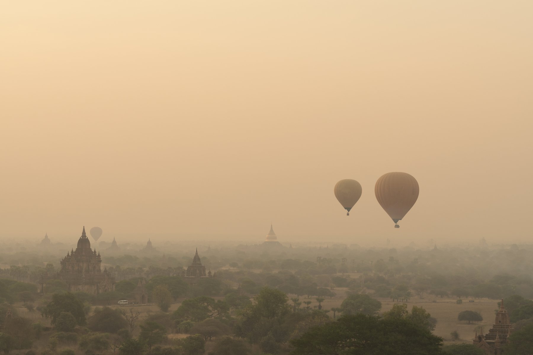 balloon,pagoda,myanmar,travel,sunrise,bagan,, SUTIPORN SOMNAM