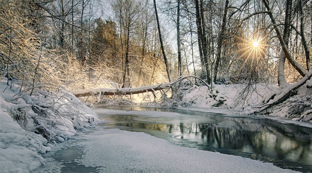 пейзаж, зима, Кеза, река, Нижегородская область, Александр Бархатов