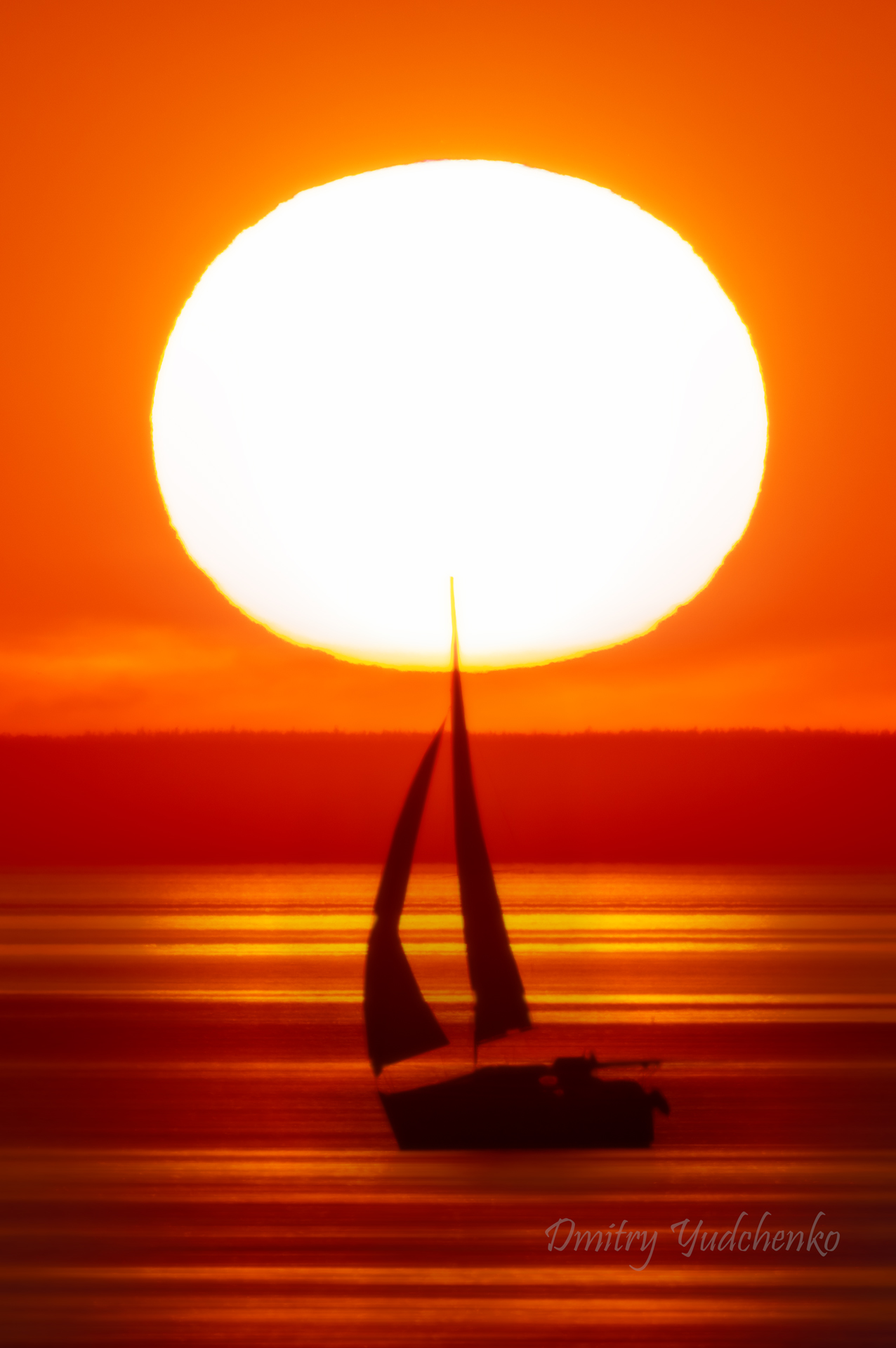 яхта, кронштадт, финский залив, санкт-петербург, котлин, парус, силуэт, yacht, kronstadt, gulf of finland, saint petersburg, kotlin, sail, silhouette, Dmitry Yudchenko