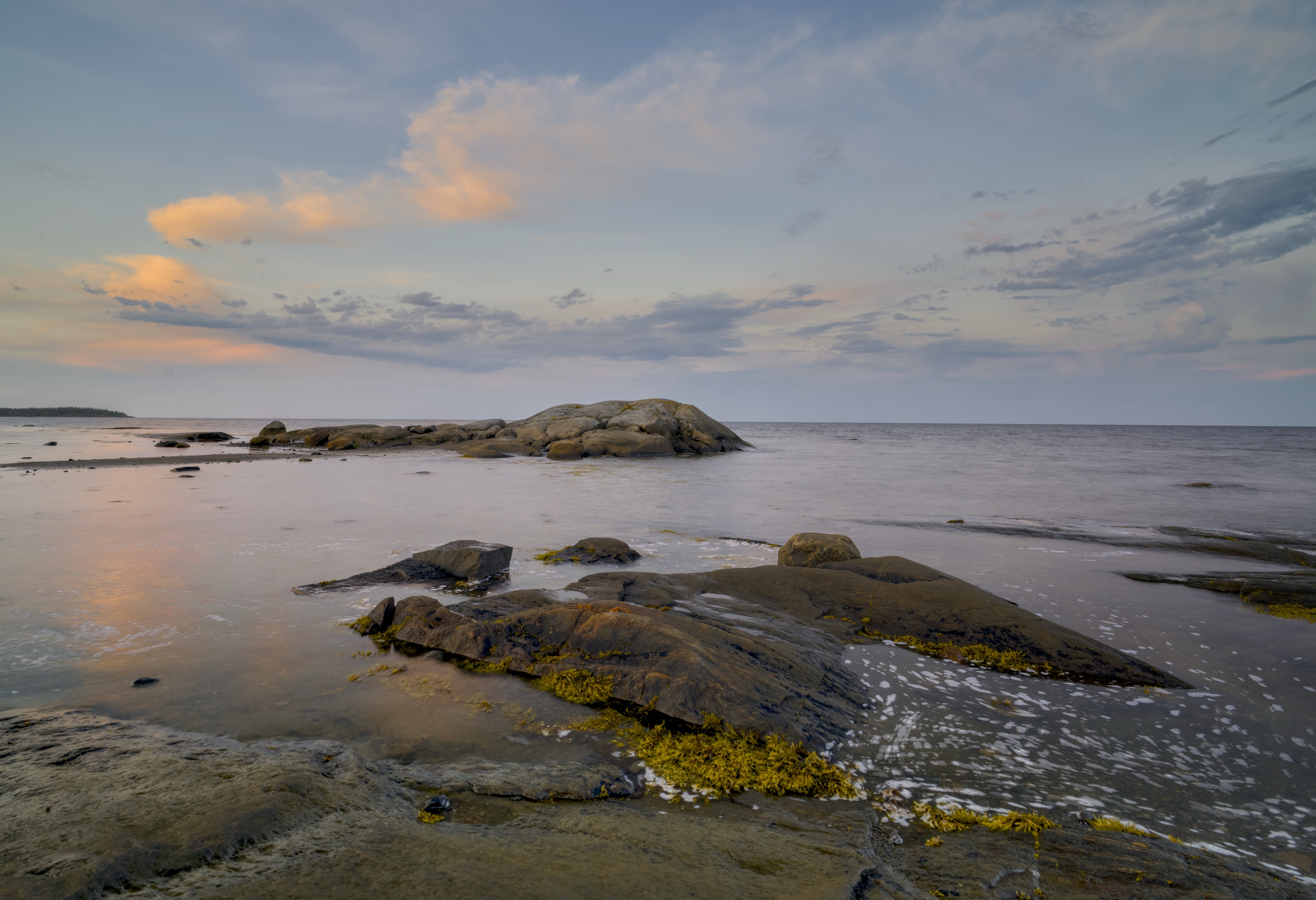 скала берег белое море закат, Igor Shishpanov