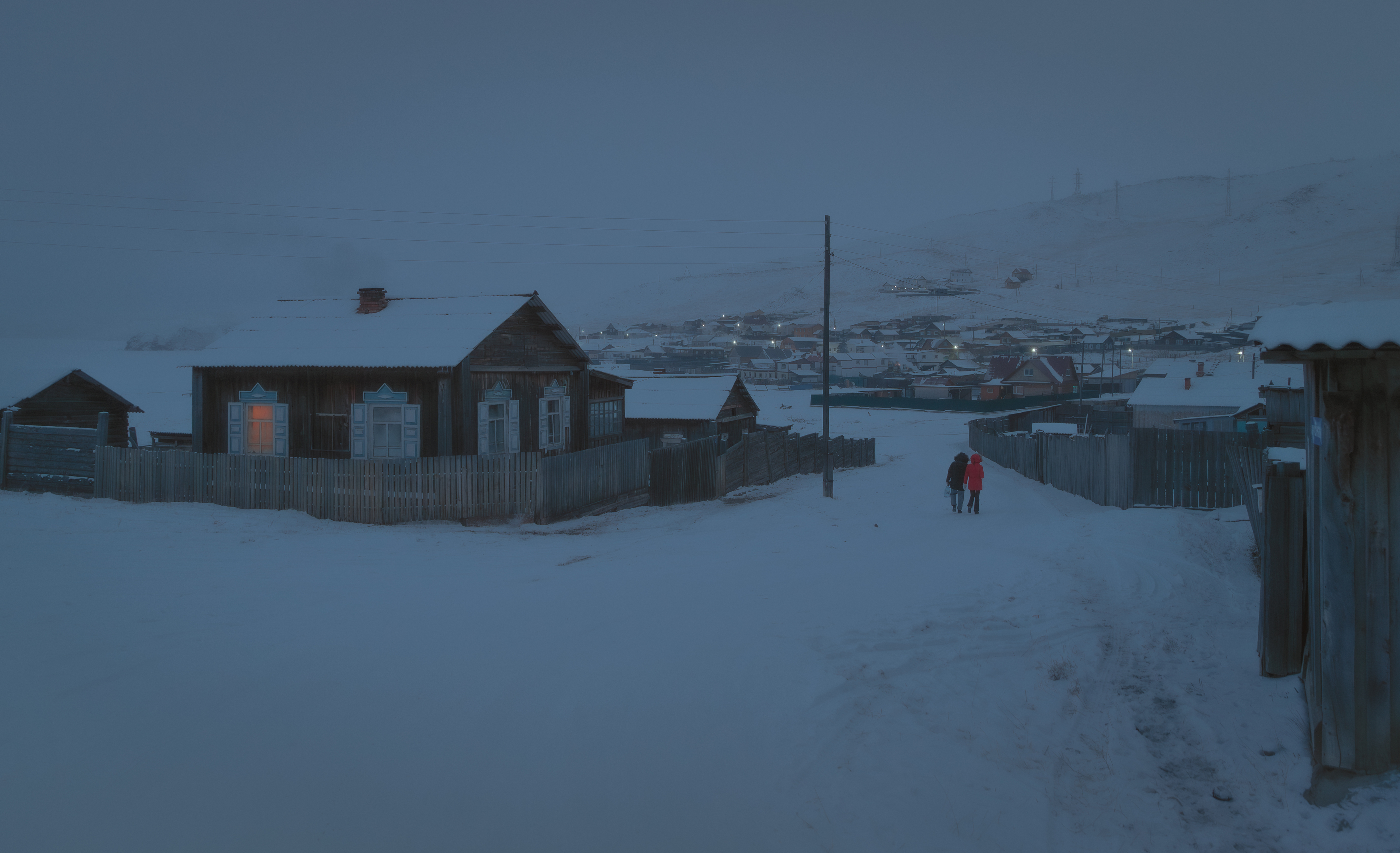 baikal, winter, ice, cold, lake, landscape, frozen, twilight,, Бугримов Егор