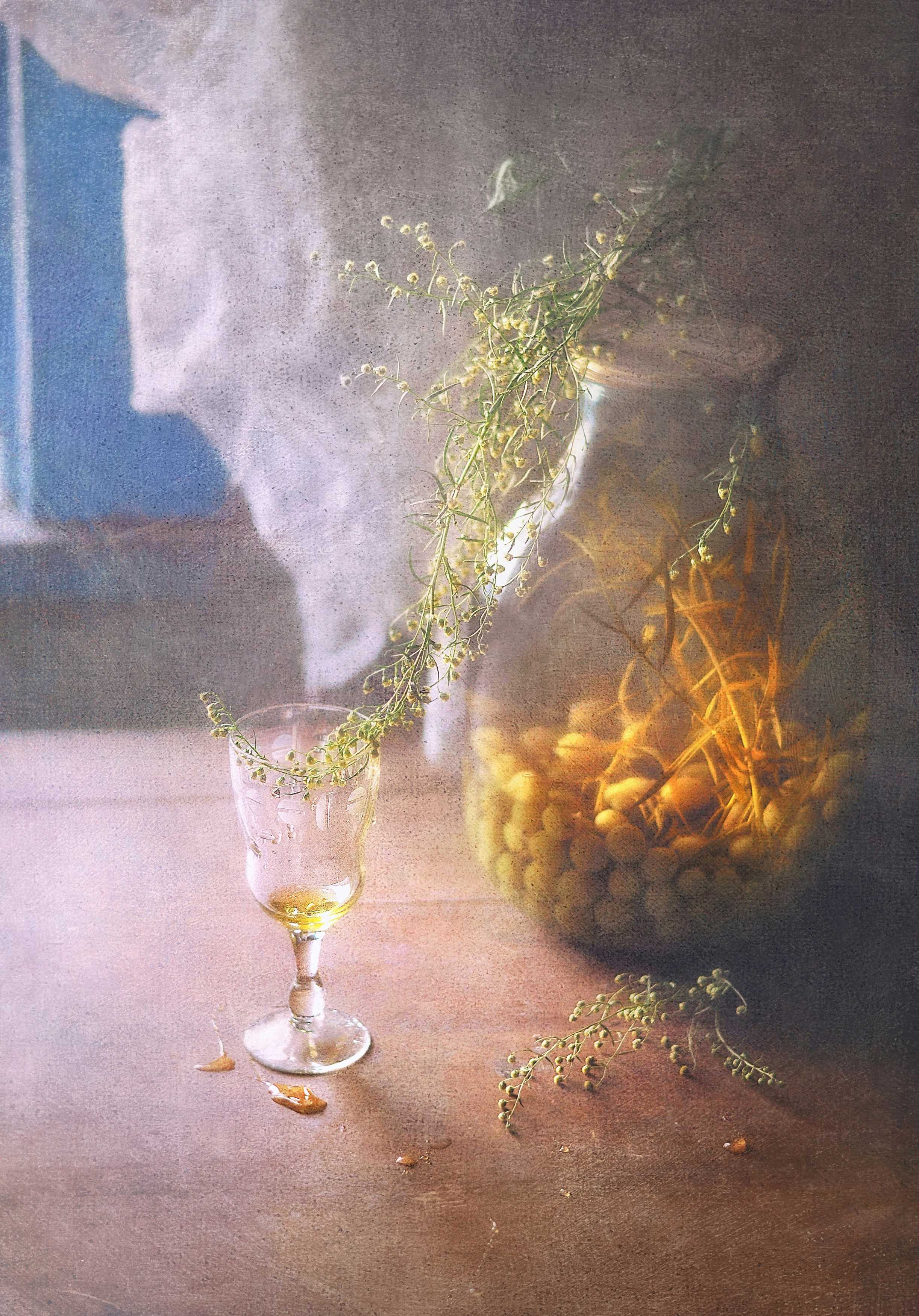 натюрморт, лето, плоды, июль, ягоды, компот, крыжовник , Буглак Инна