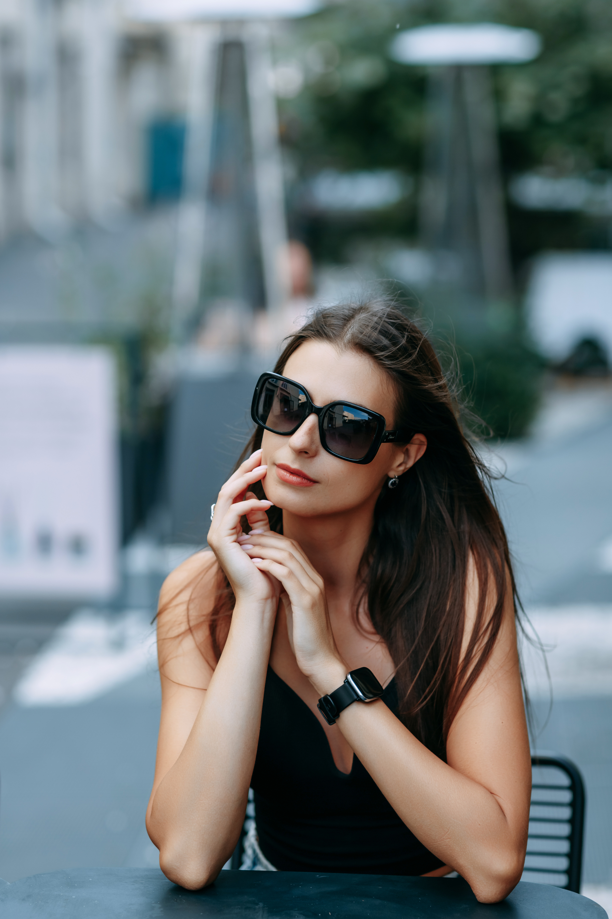 молодая девушка, городской стиль, дворы, на открытом воздухе, Алексей Плешков