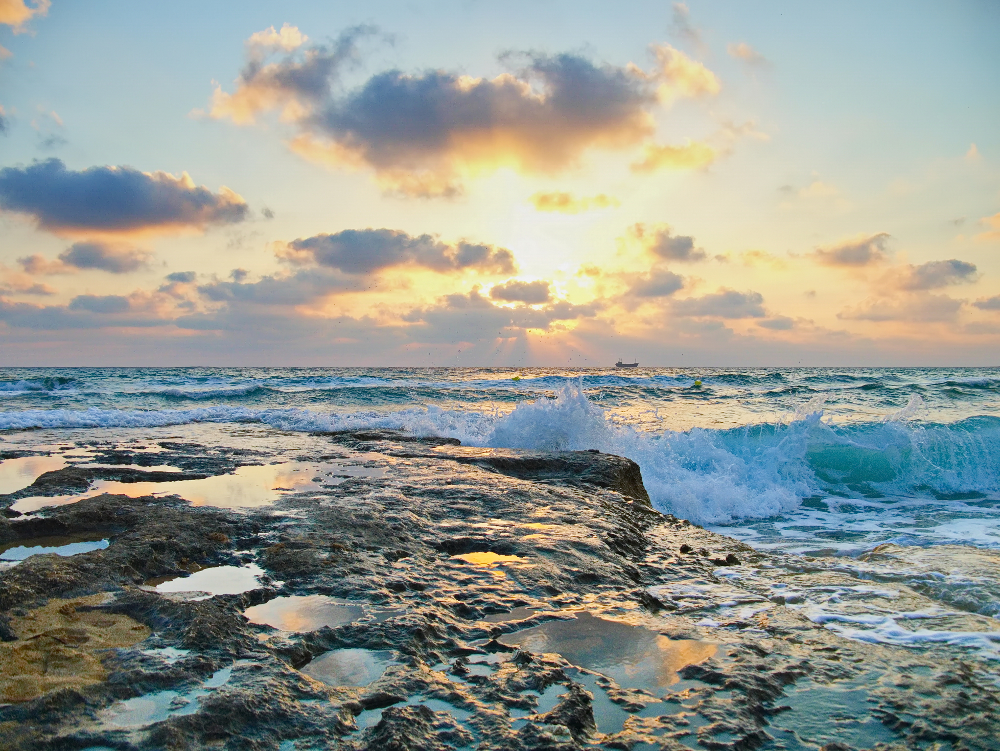 море, закат, пафос, кипр, Виктор Гурков