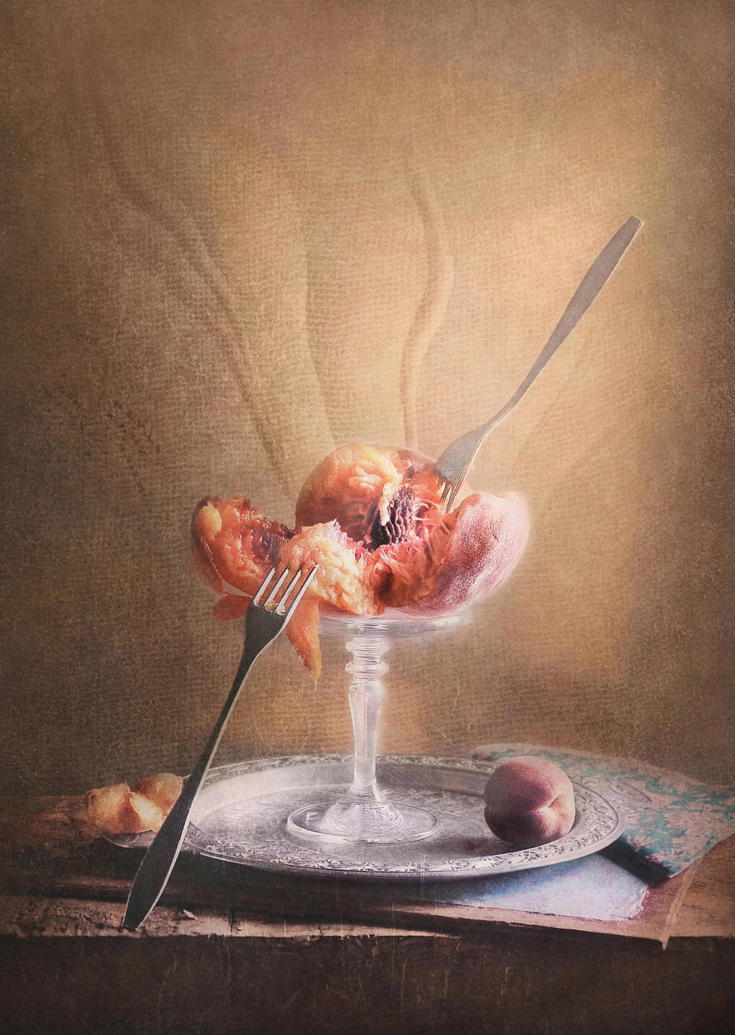 натюрморт, персик, лето, плоды, still life, Буглак Инна