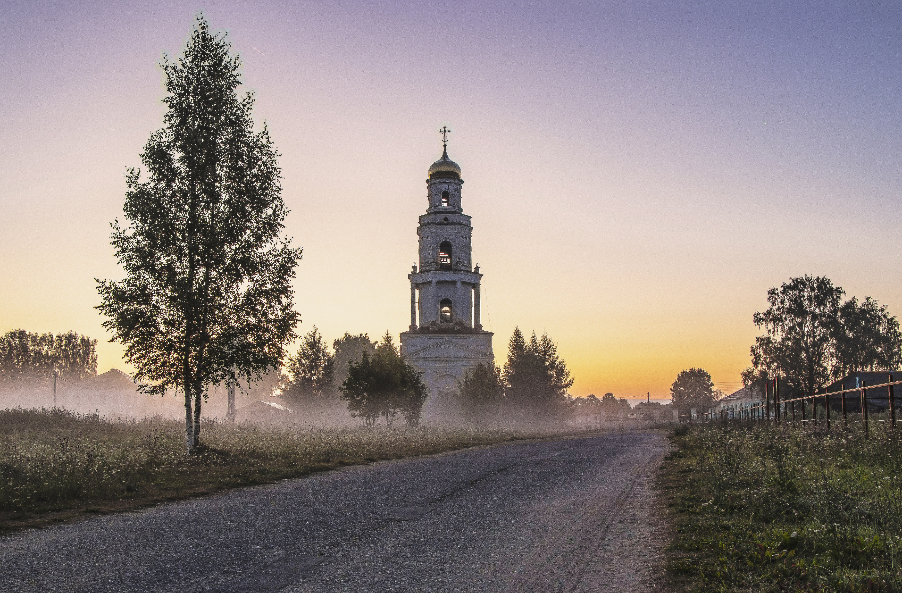 Великорецкое, рассвет,утро, туман, галина новинская