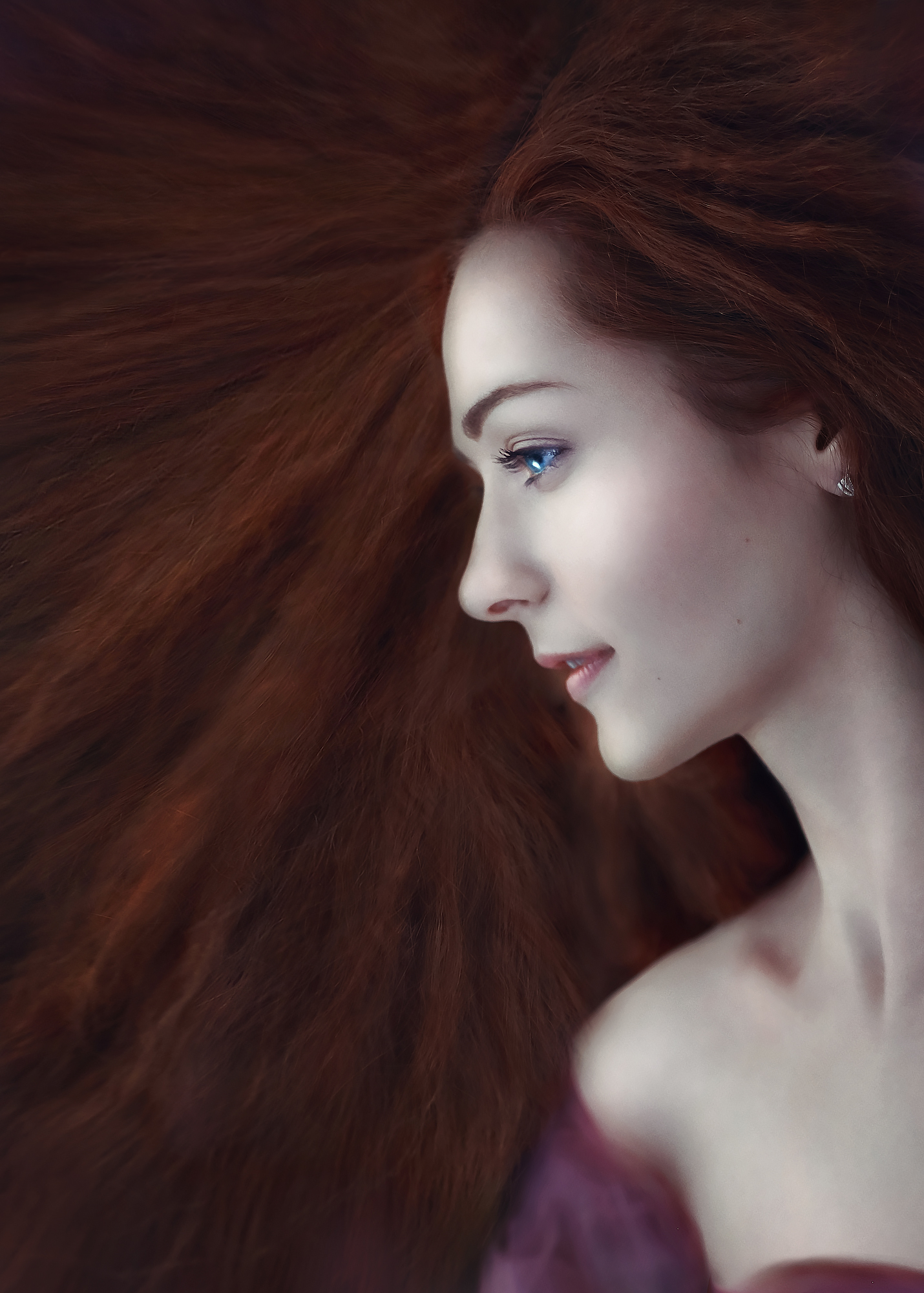 портрет, женский портрет, рыжая, взгляд, Наталья Прядко