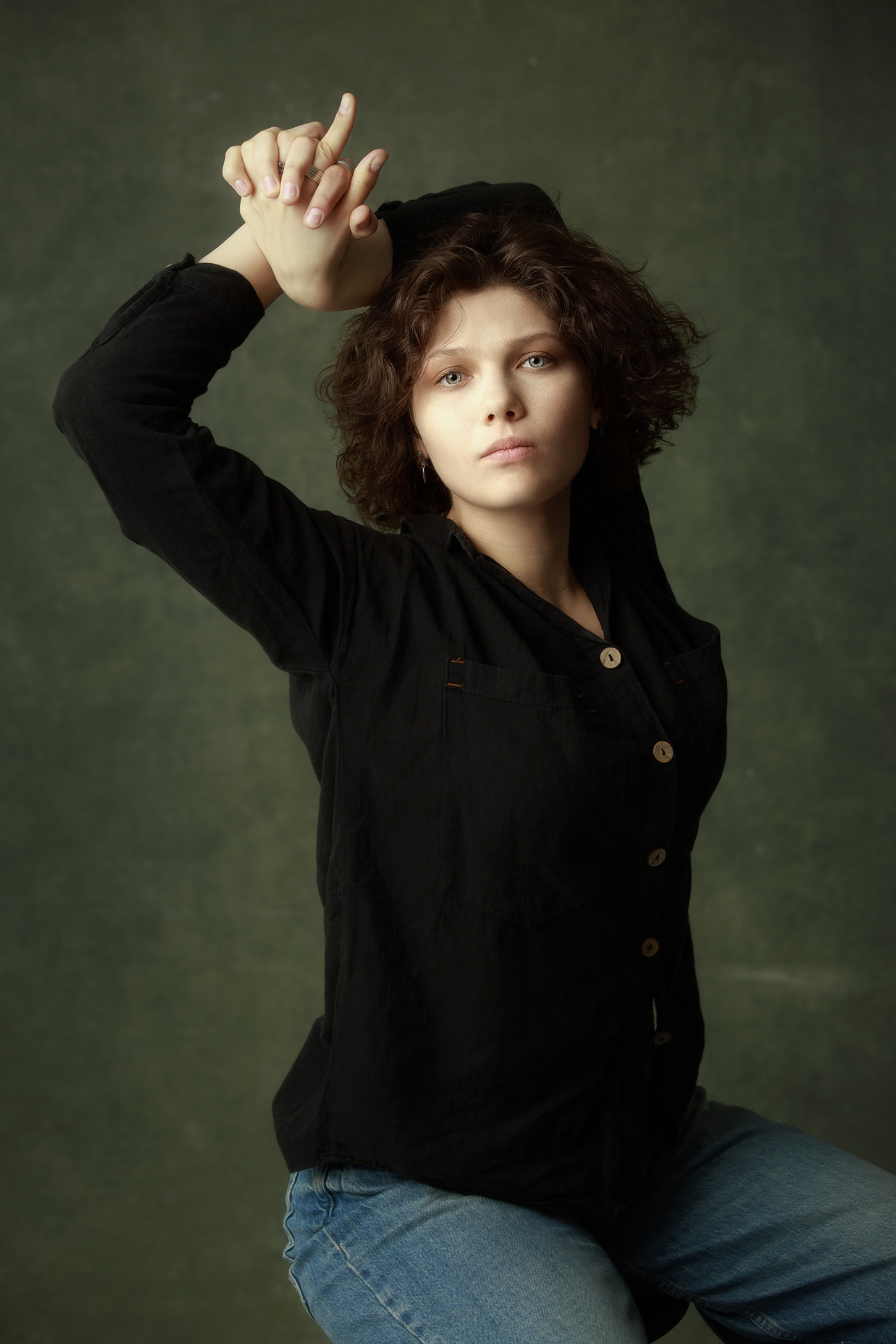 портрет, девушка, Алексей Назаров