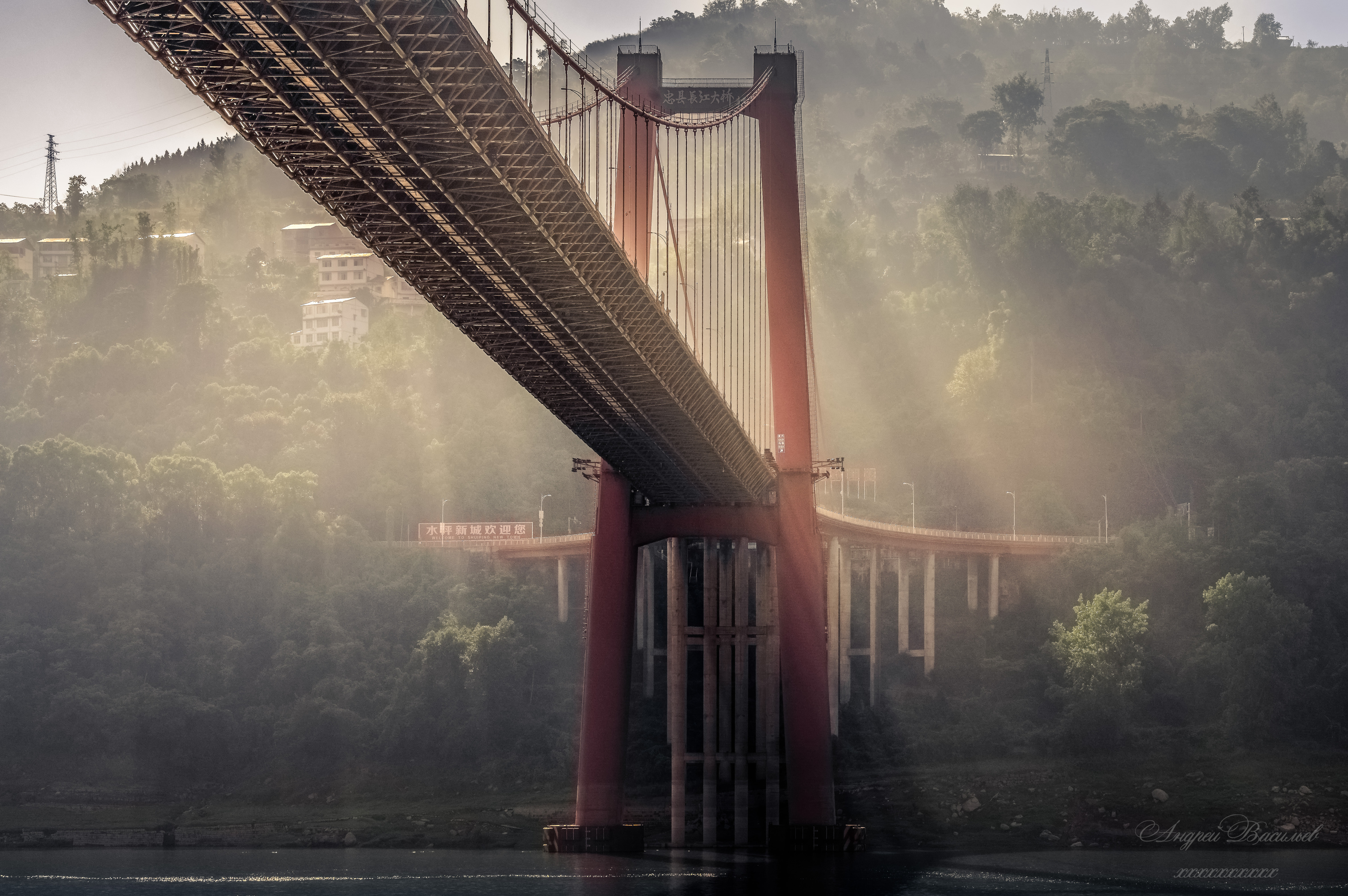 пейзаж, реки Китая, река Янцзы, Янцзы, Китай, Васильев Андрей