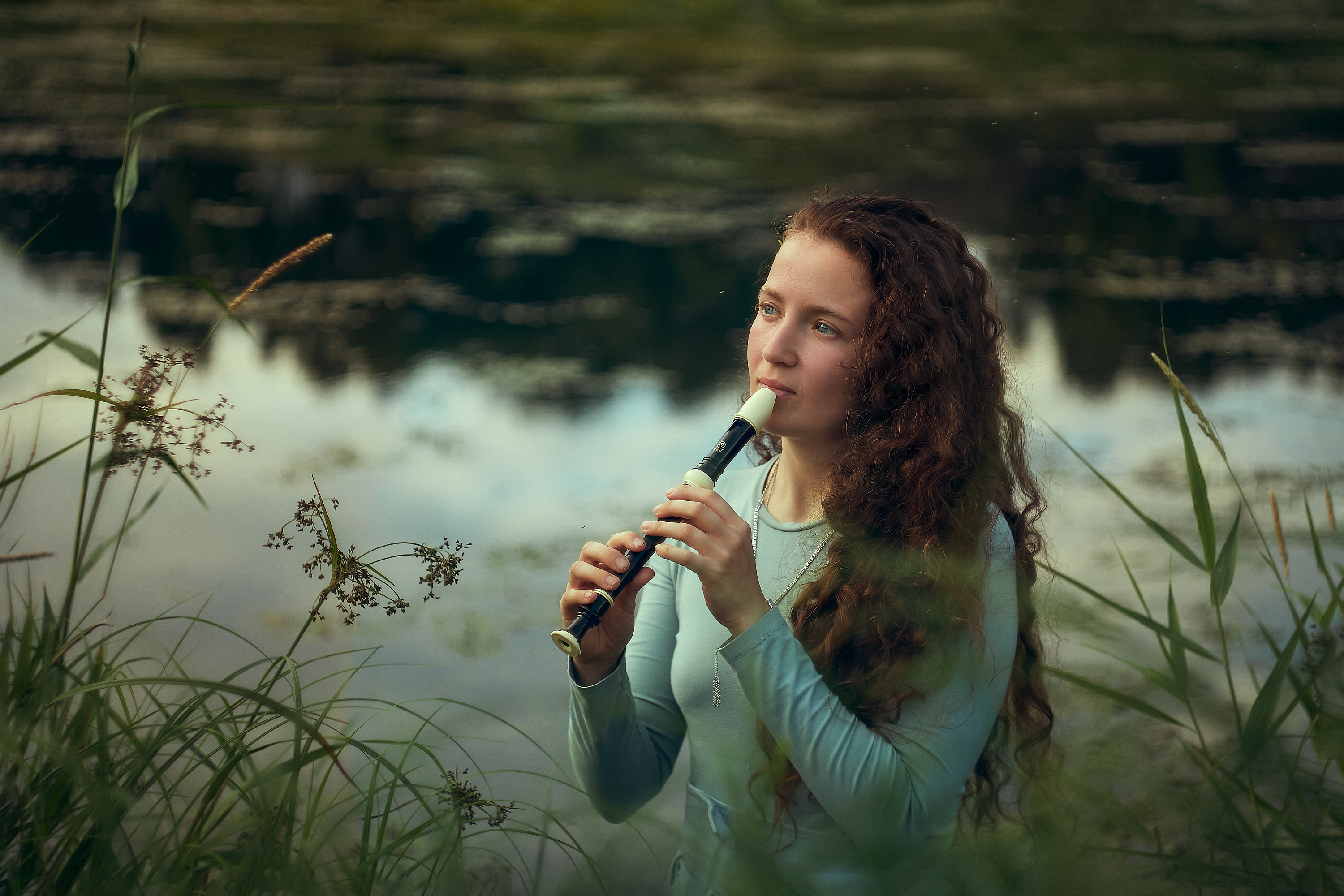 наяда, у озера, Мария Колчанова