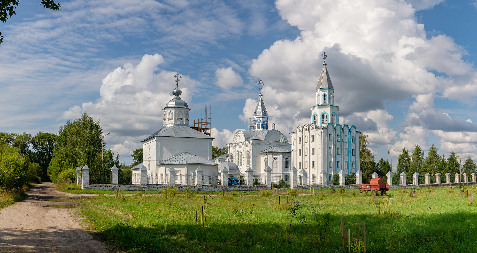 церковь, монастырь, небо, тучи, Анкудинов Леонид