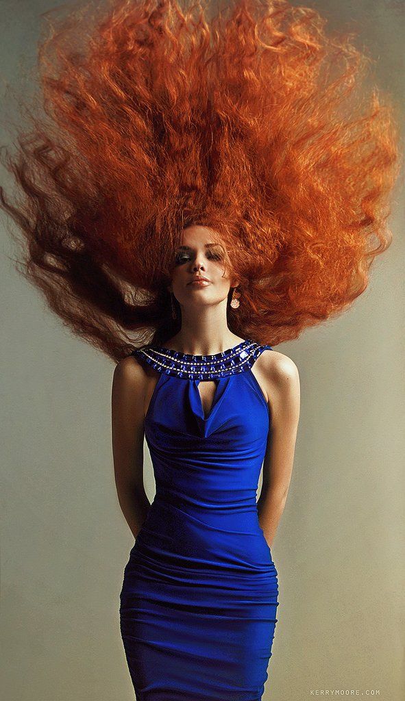 beautiful, blue, dress, fashion, girl, model, nikon d90, red hair, studio, style, Kerry Moore