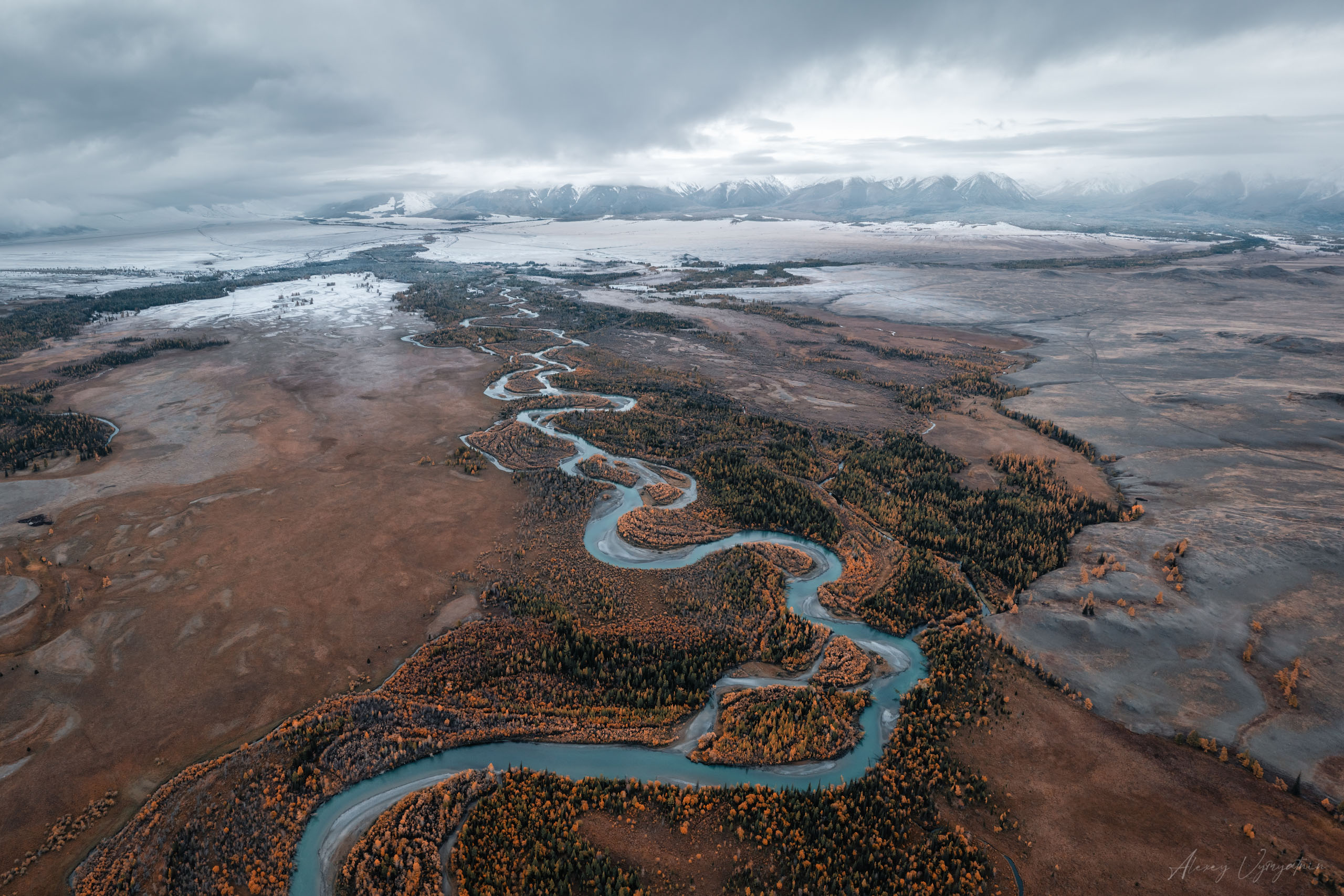 #altay #drone #river #topview, Алексей Вымятнин