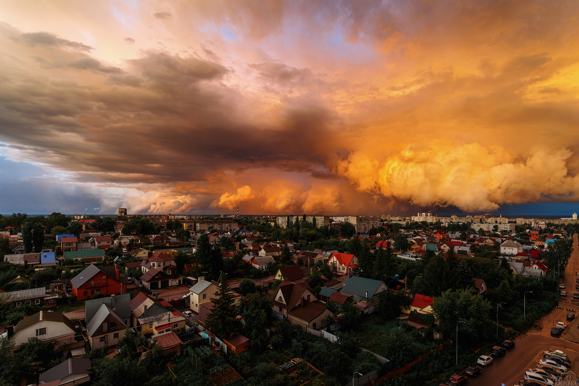 тамбов, облака, городской пейзаж, Сергей Вьюнов