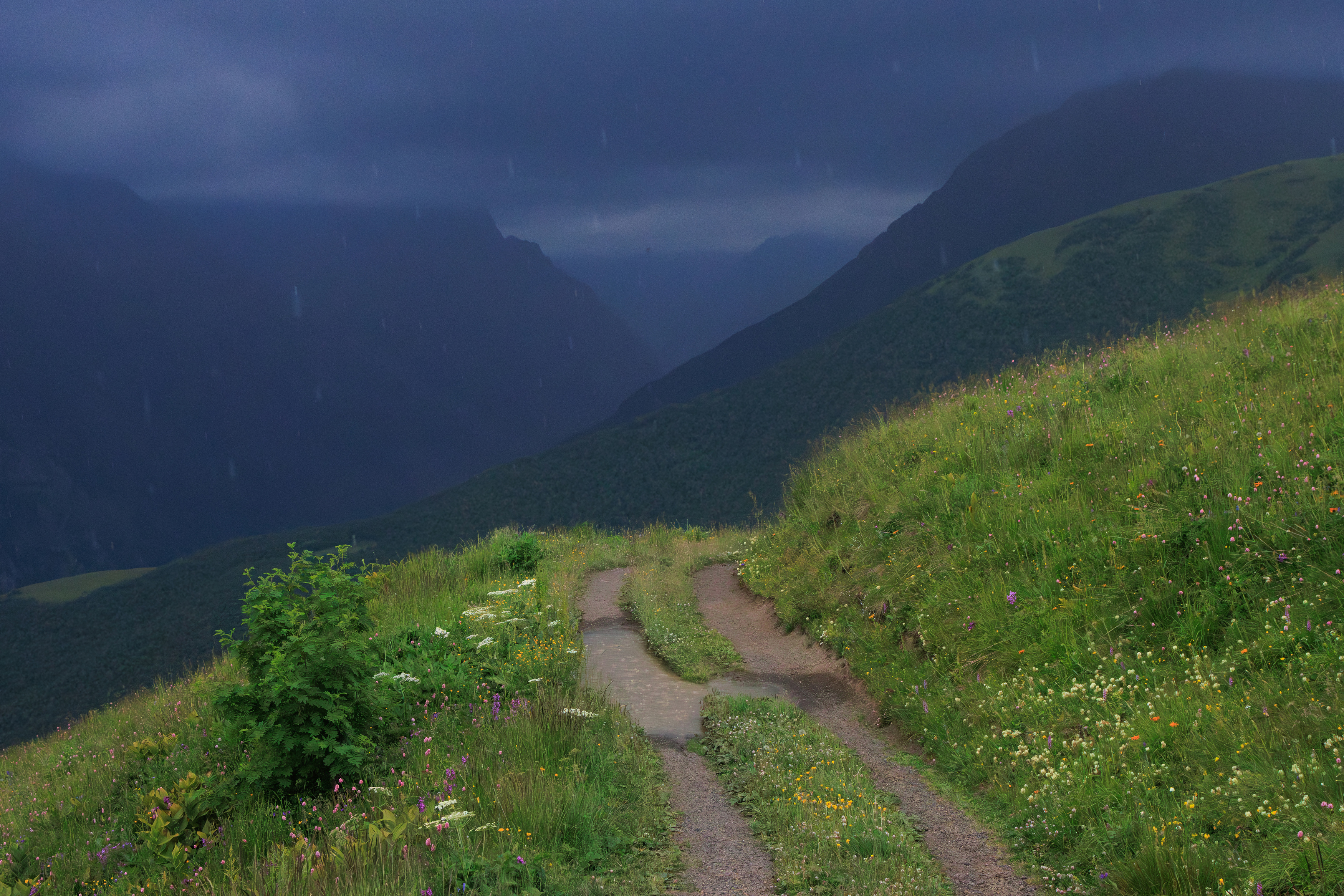 горы туча облако ливень дождь, Светлана Холодняк
