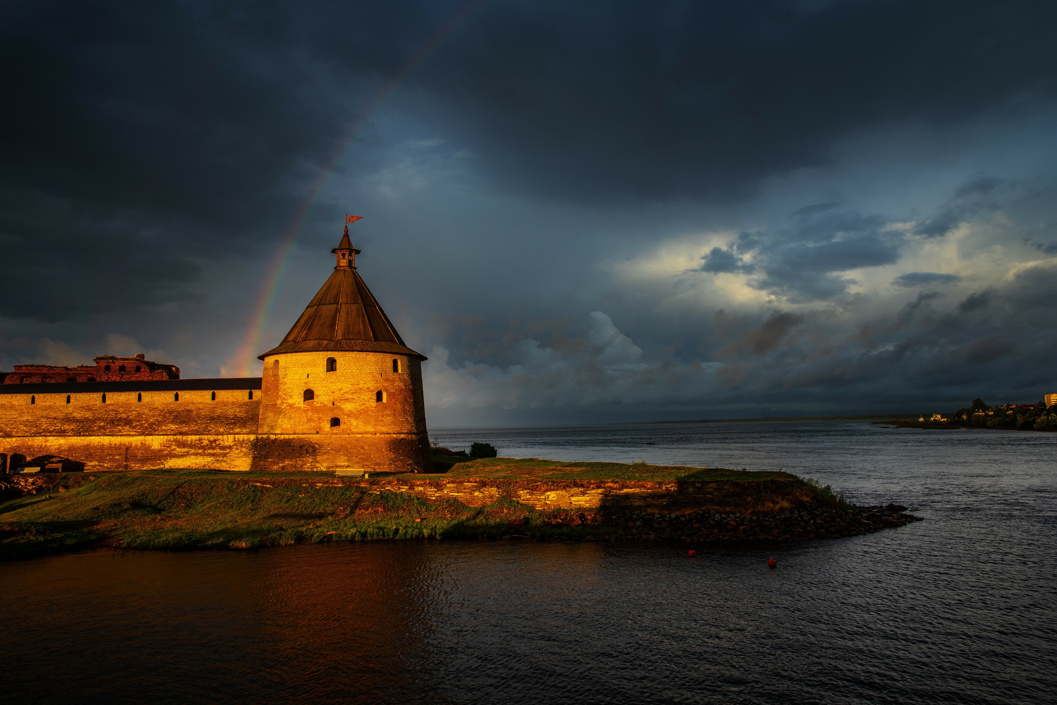 abashkin sergey, абашкин сергей, природа, forest, nature, пейзаж, радуга, гроза, река, нева, россия, облака,  орешек, питер, санкт-петербург, Абашкин Сергей