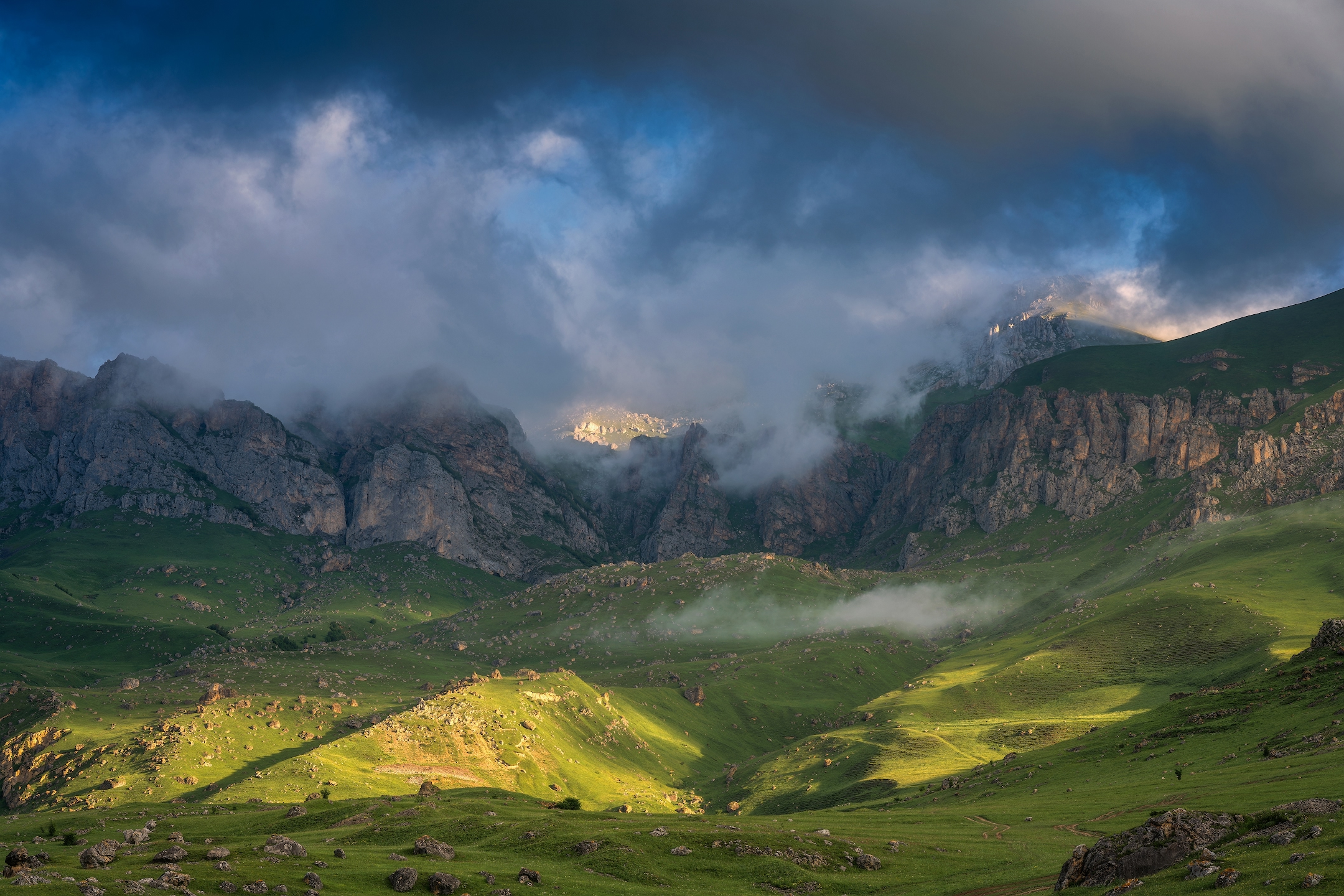 осетия, горы, рассвет, пейзаж, Виталий Левыкин