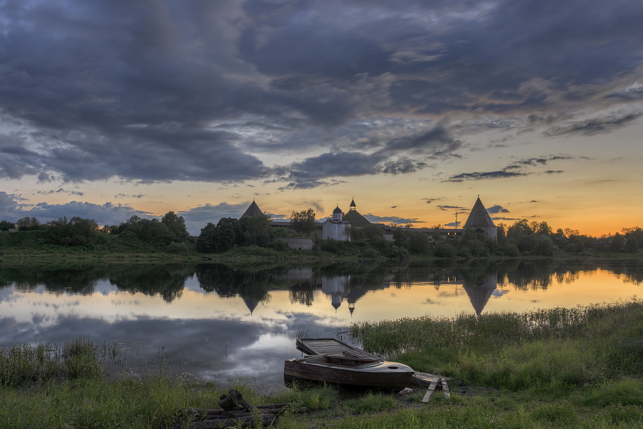 лето, река, ккрепость, Гармашов Сергей
