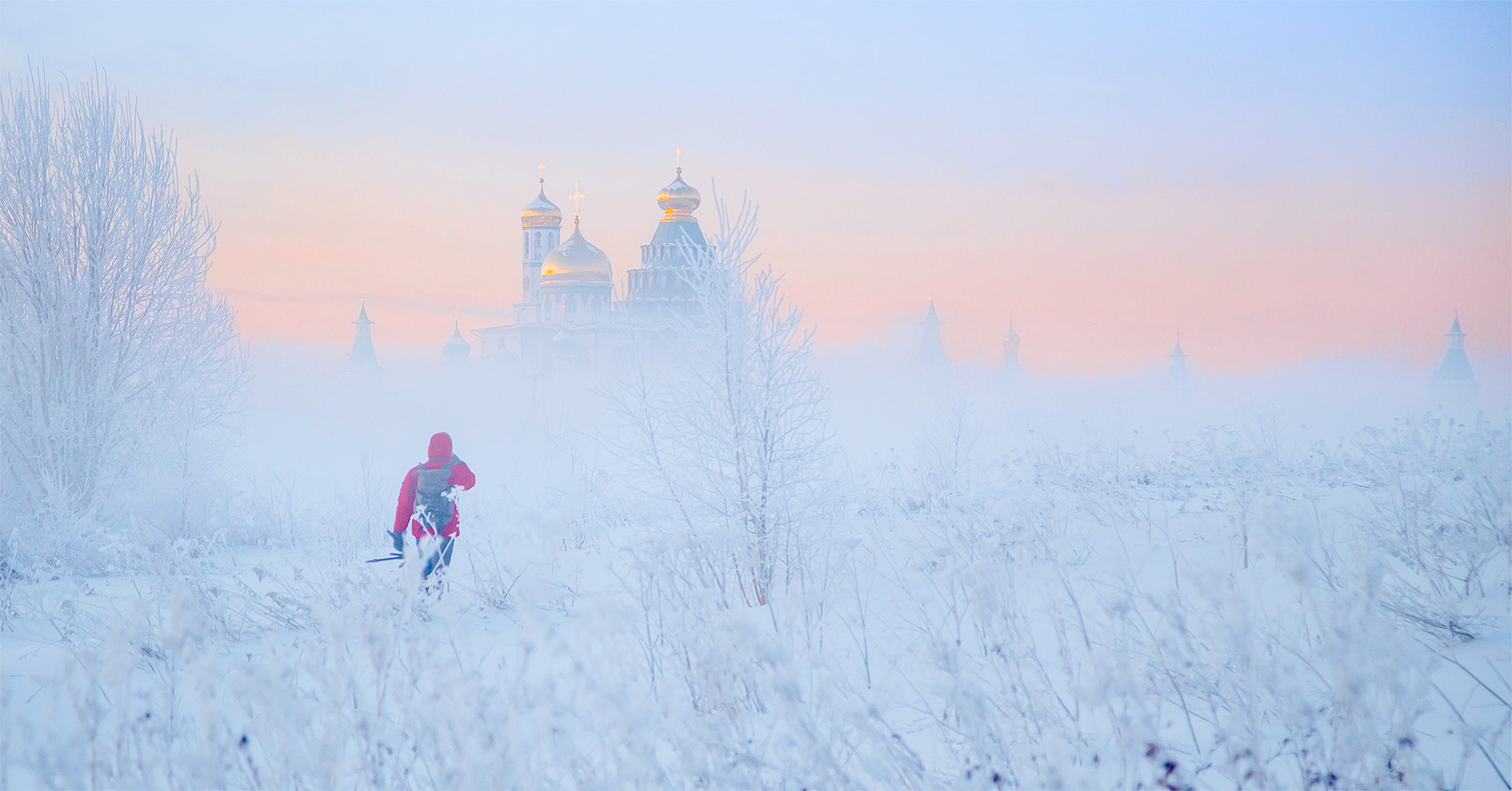 зима, мороз, туман, новоиерусалимский монастырь, фотограф, Виктор Климкин