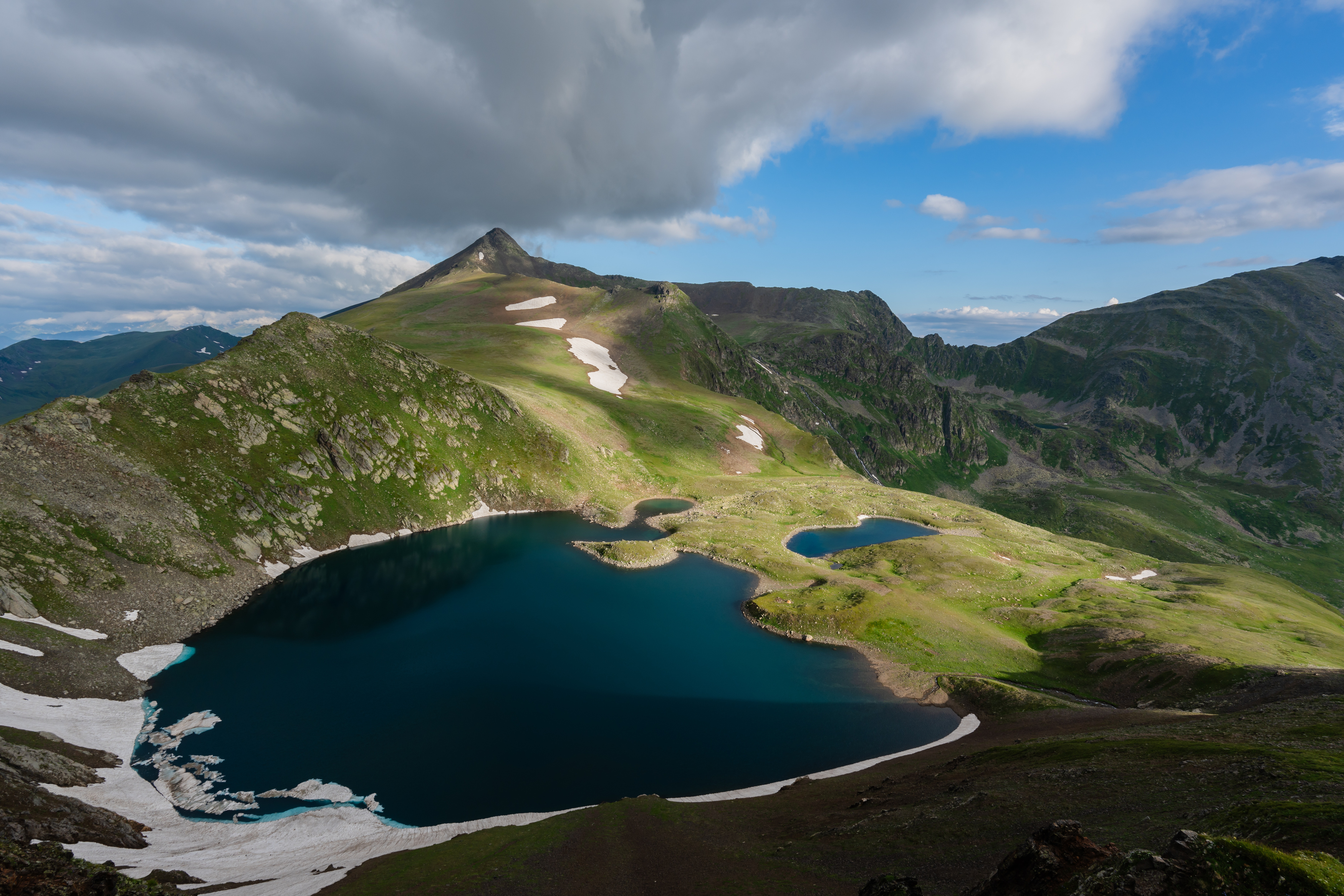 карачаево черкесия, кчр, горы, архыз, озеро, утро, абиширо ахуба, поход, Шишкалов Константин