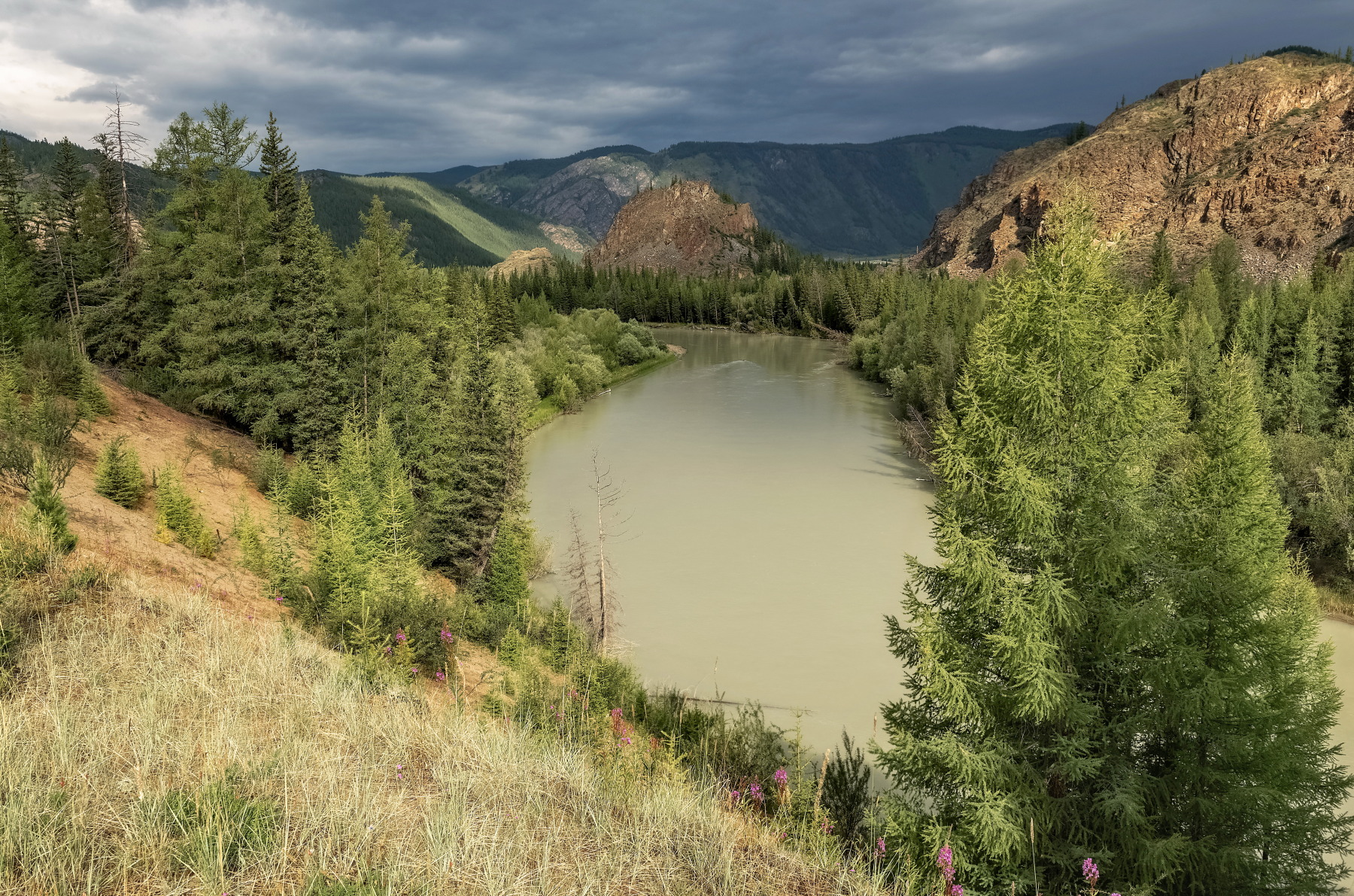 алтай, непогода, чуя,солнце, тучи, Марина Фомина