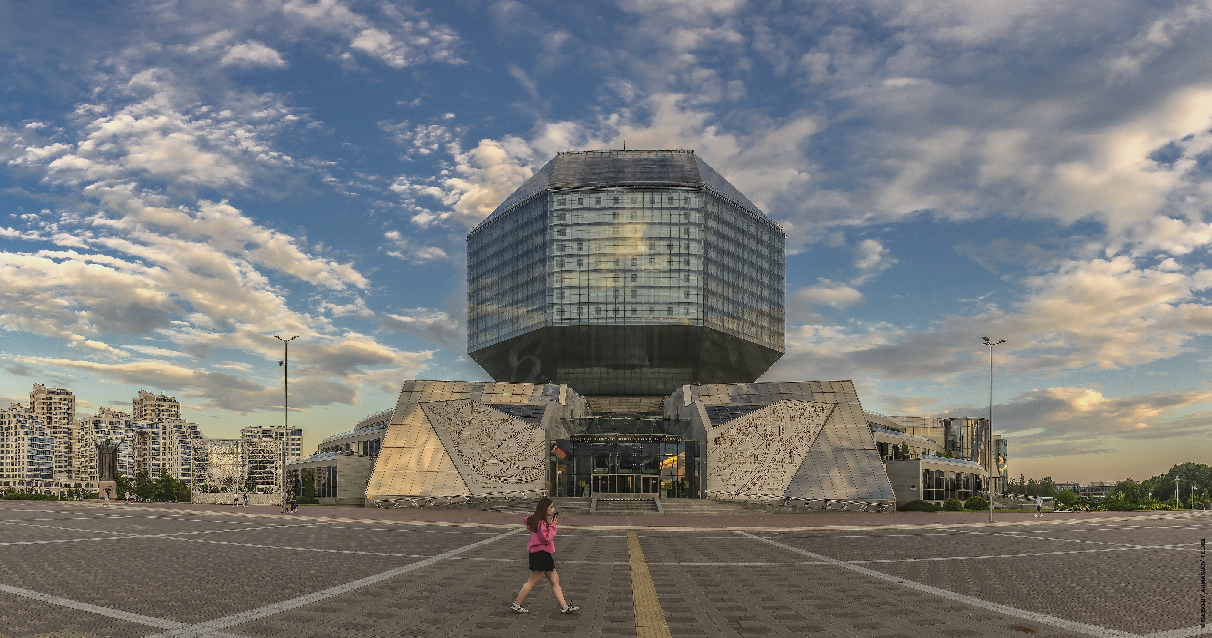 Минск, Архитектура, закат, Панорама, город, геометрия , Армашов-Тельник Григорий