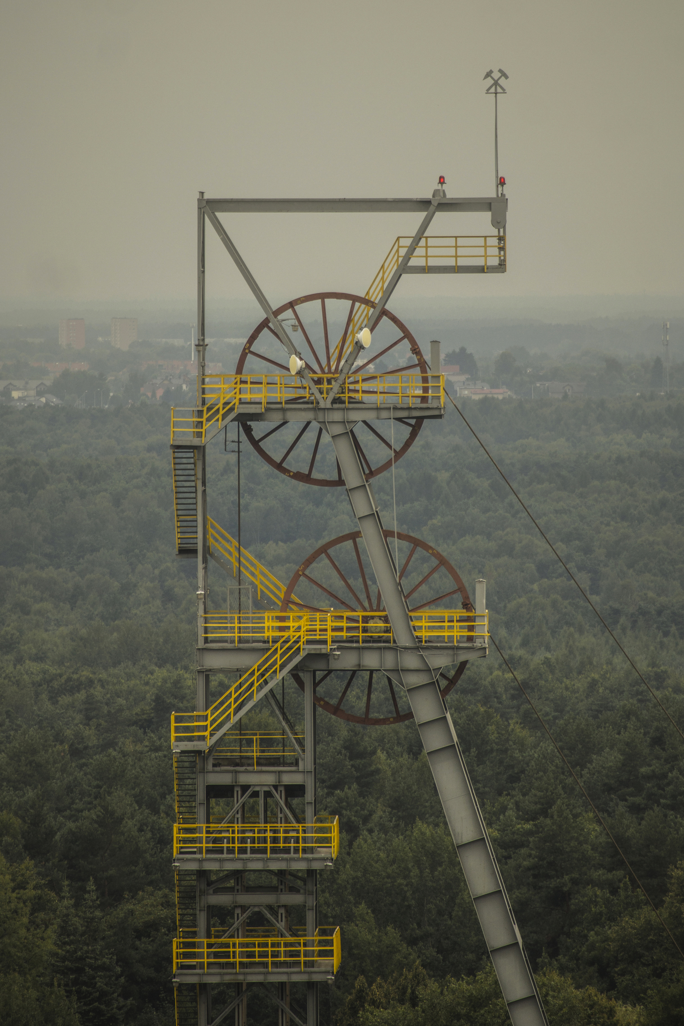 Architecture, Tower, Mine, Coalmine, shaft, Industrial, industry, Silesia, Damian Cyfka