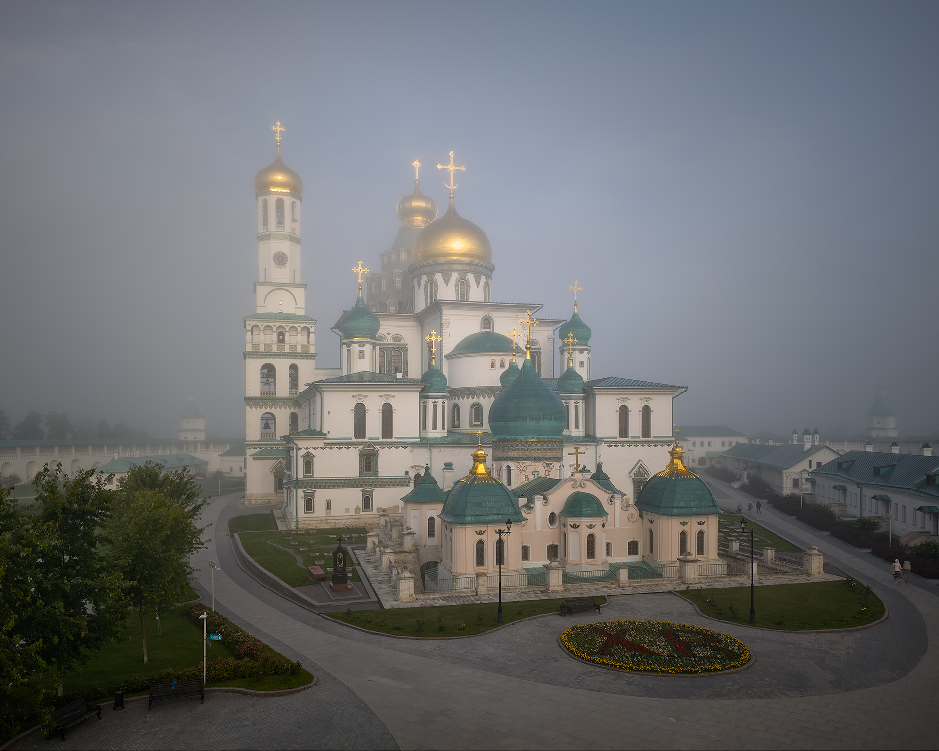 новый  иерусалим, утро, туман, Медведев Александр